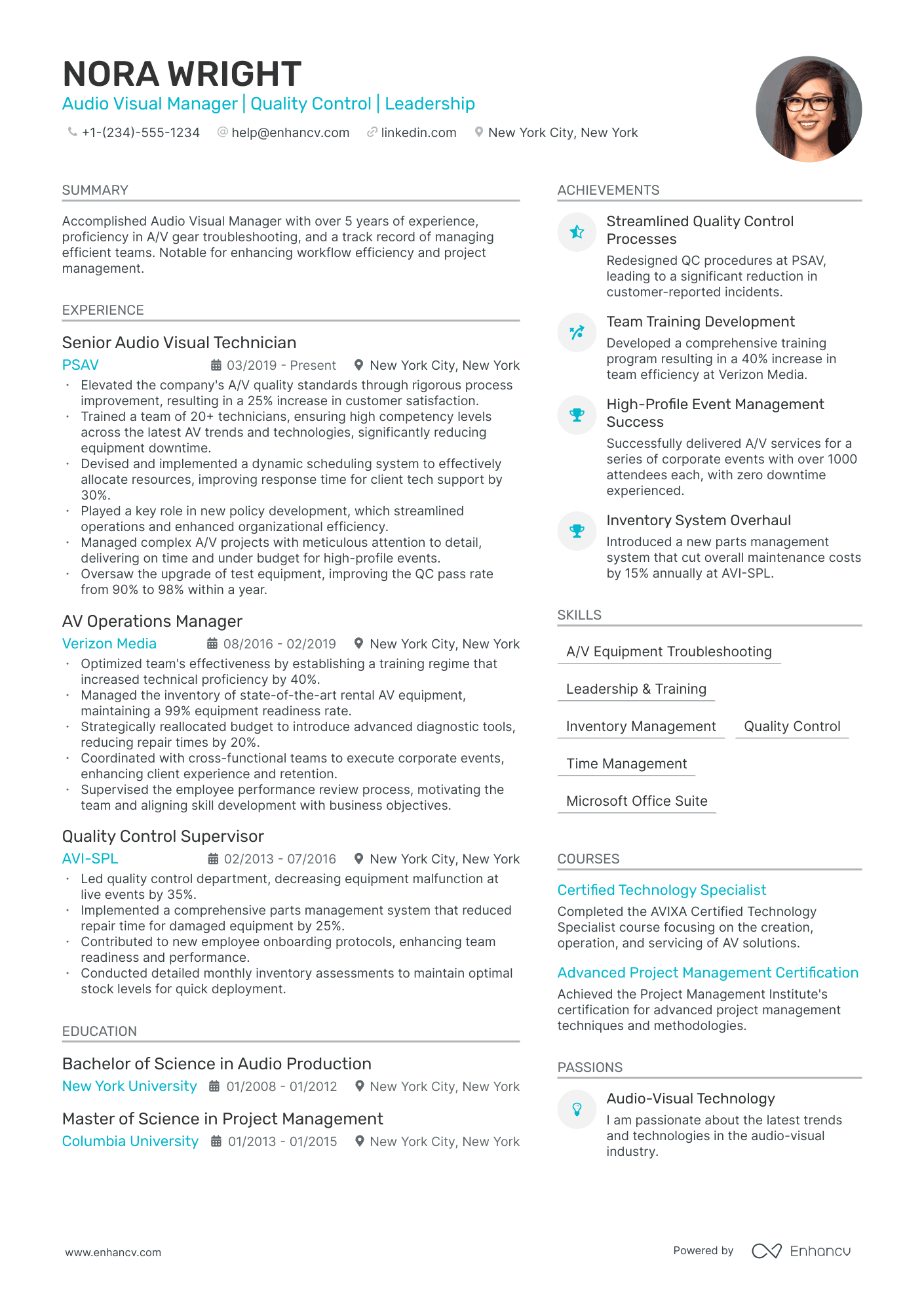 5 Quality Control Manager Resume Examples & Guide for 2024