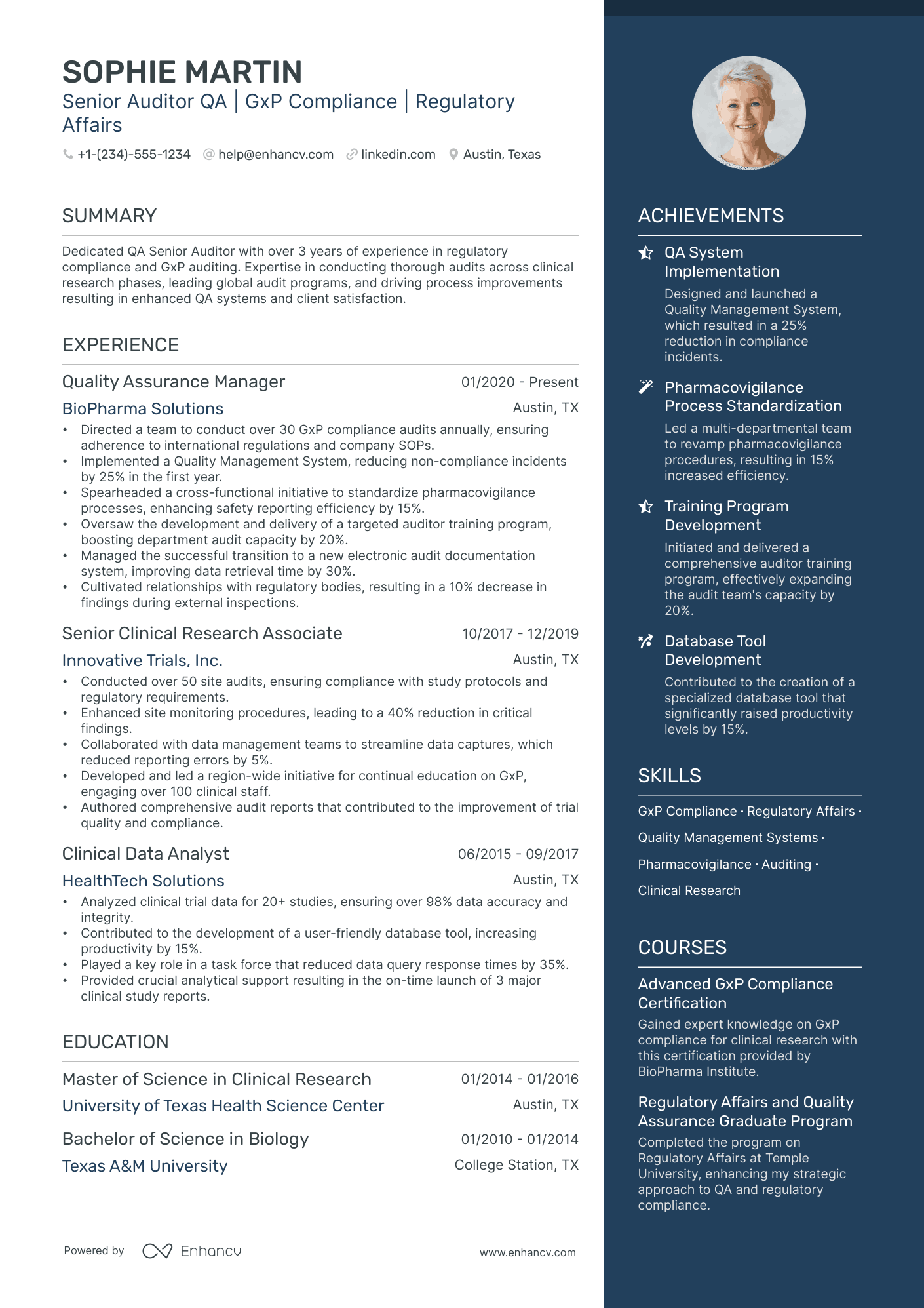 5 Quality Assurance Auditor Resume Examples & Guide for 2024