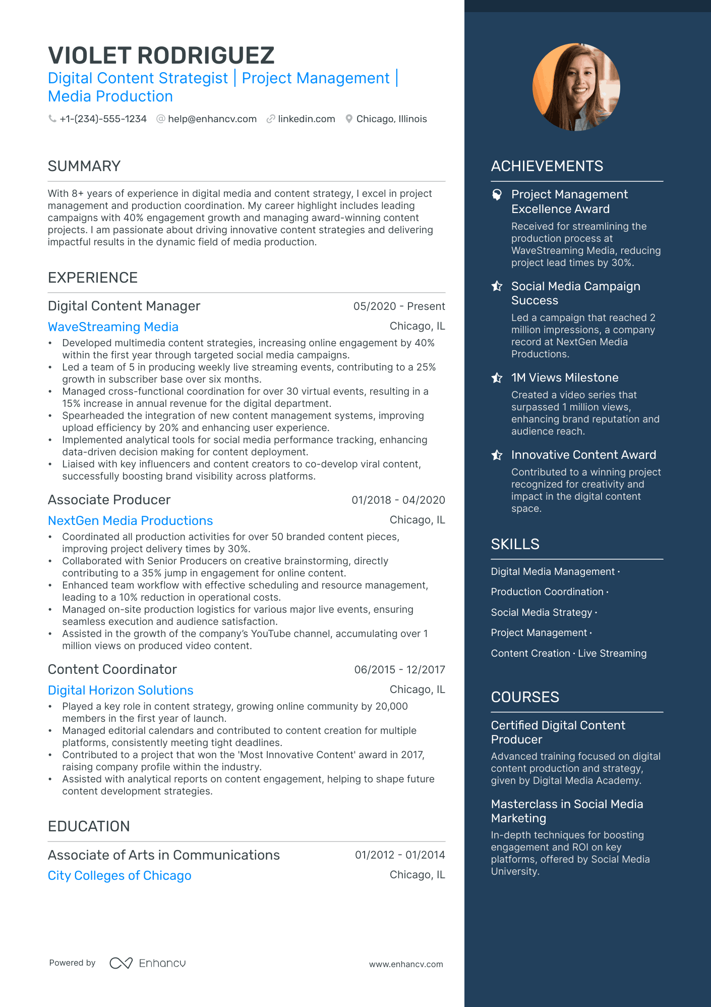 5 Production Coordinator Resume Examples & Guide for 2025