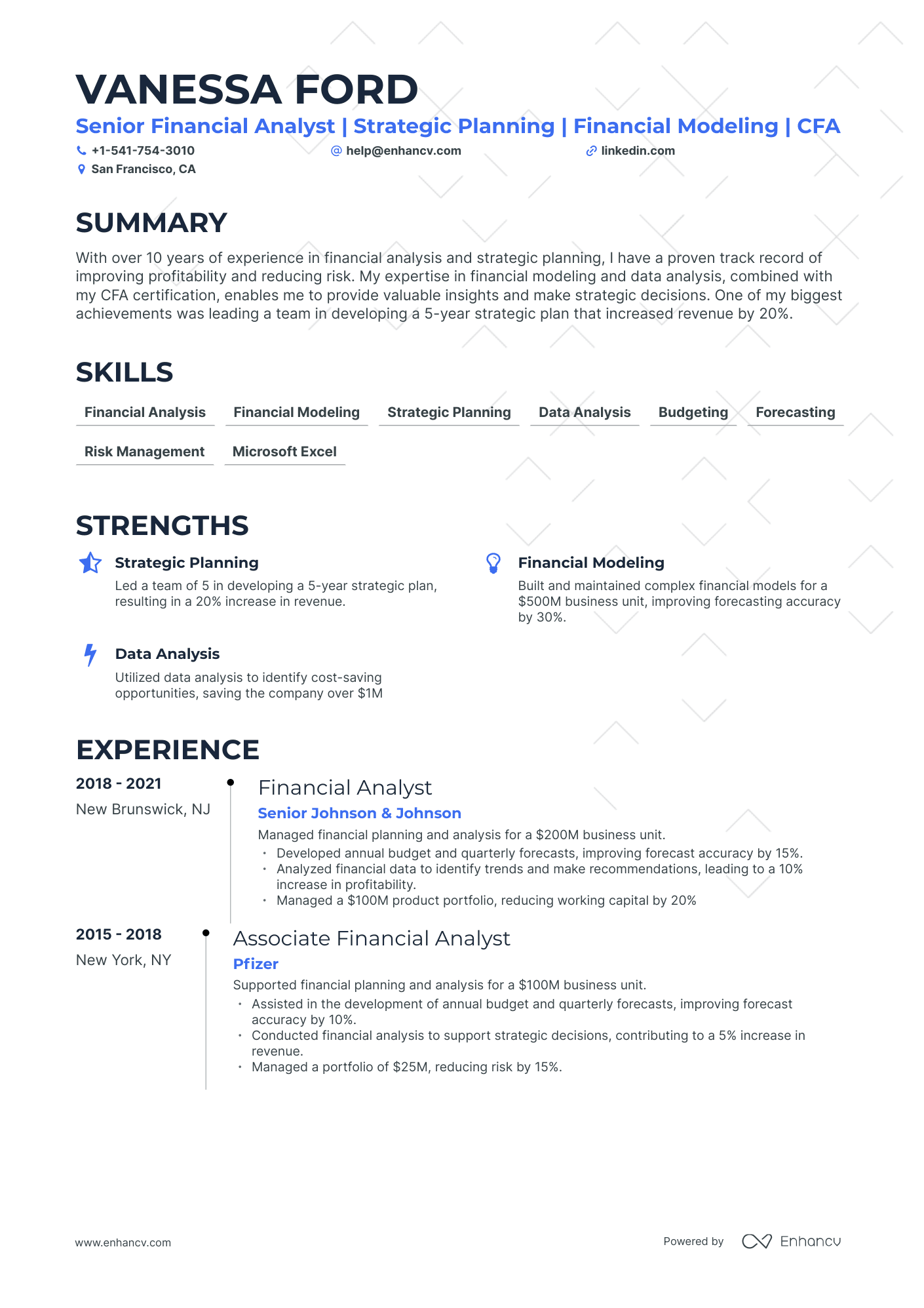 5 Senior Financial Analyst Resume Examples Guide For 2024   AHR0cHM6Ly9jZG4uZW5oYW5jdi5jb20vcHJlZGVmaW5lZC1leGFtcGxlcy9iMnBDdGxTWVZZazBkQk5Vc0JGdEJkd3dQWTNxWTlnUGRwUUVVMEt2L2ltYWdlLnBuZw~~. 