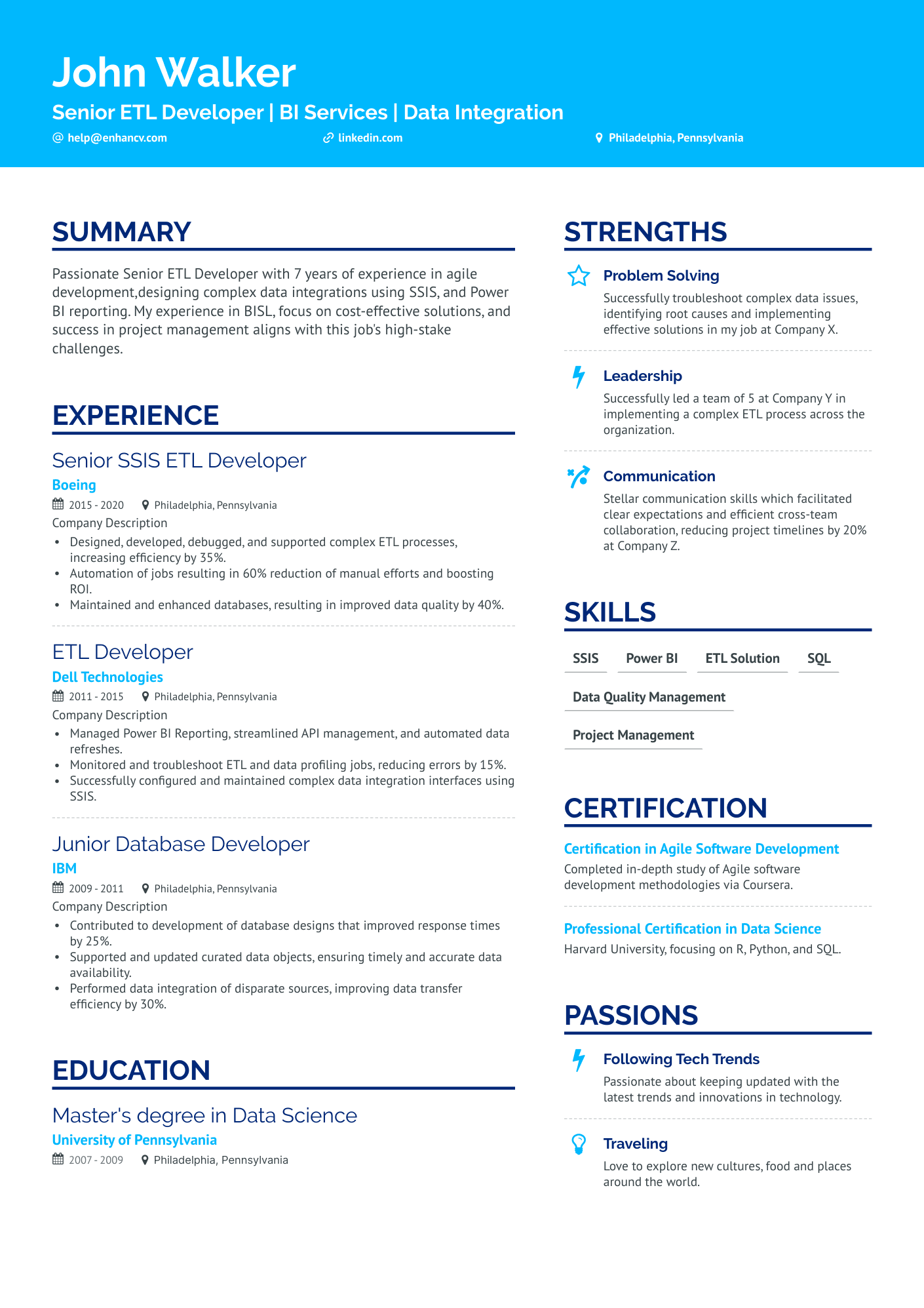 10 ETL Developer Resume Examples & Guide for 2024