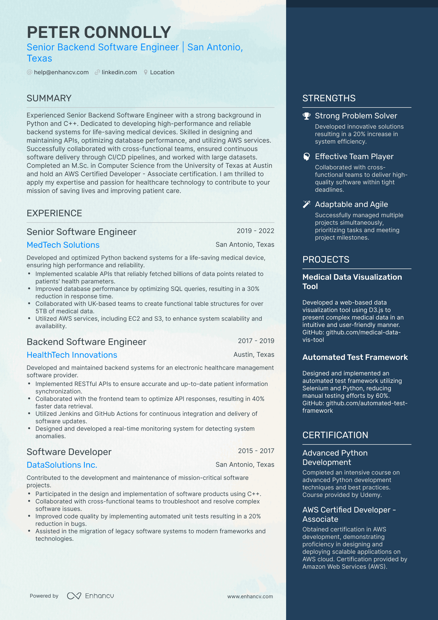 5 AWS Data Engineer Resume Examples & Guide for 2024