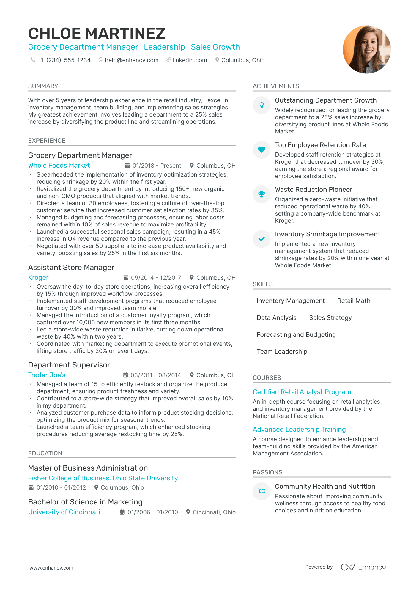 5 Grocery Store Manager Resume Examples & Guide for 2024