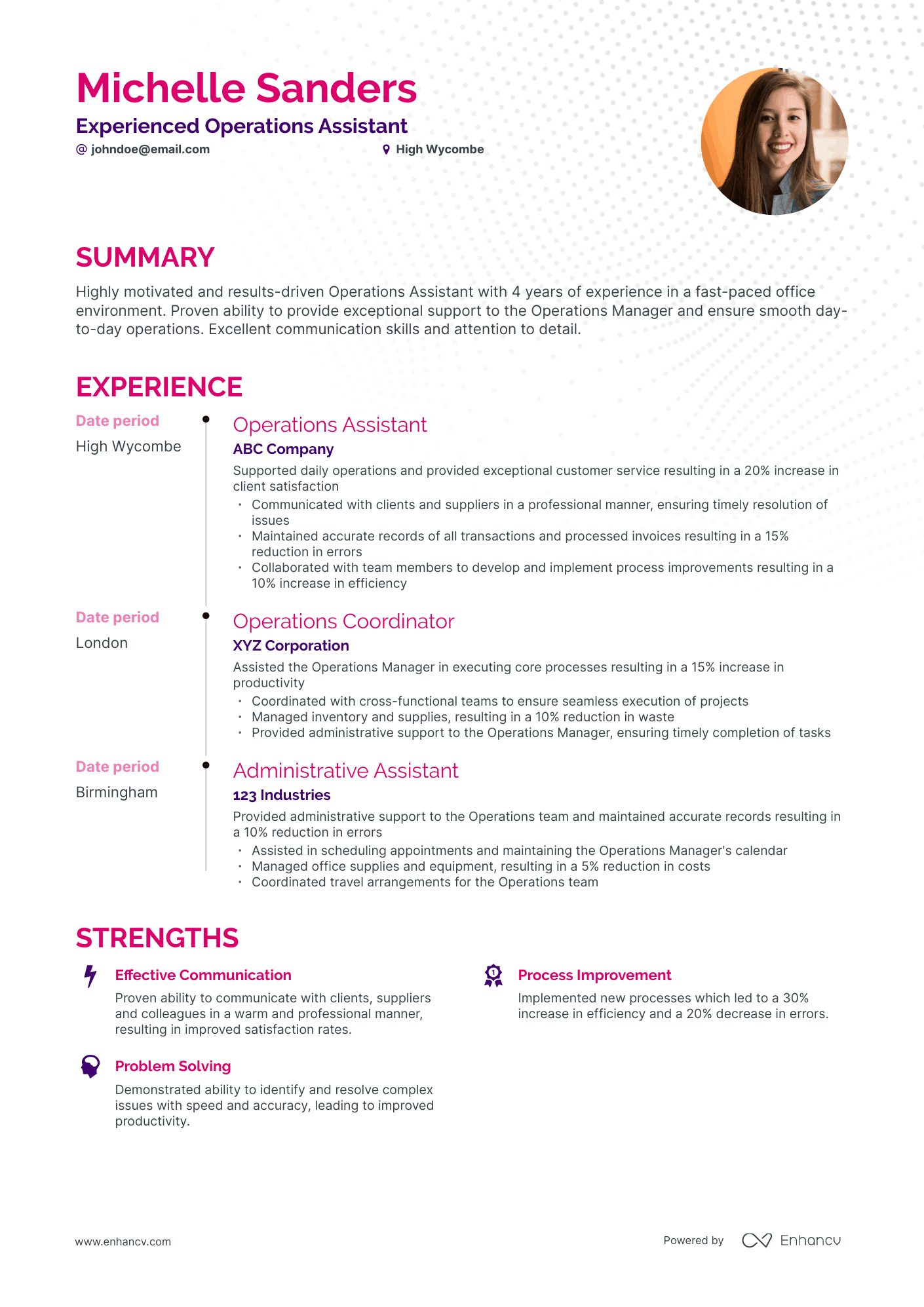 5 Assistant Operations Manager Resume Examples & Guide for 2024