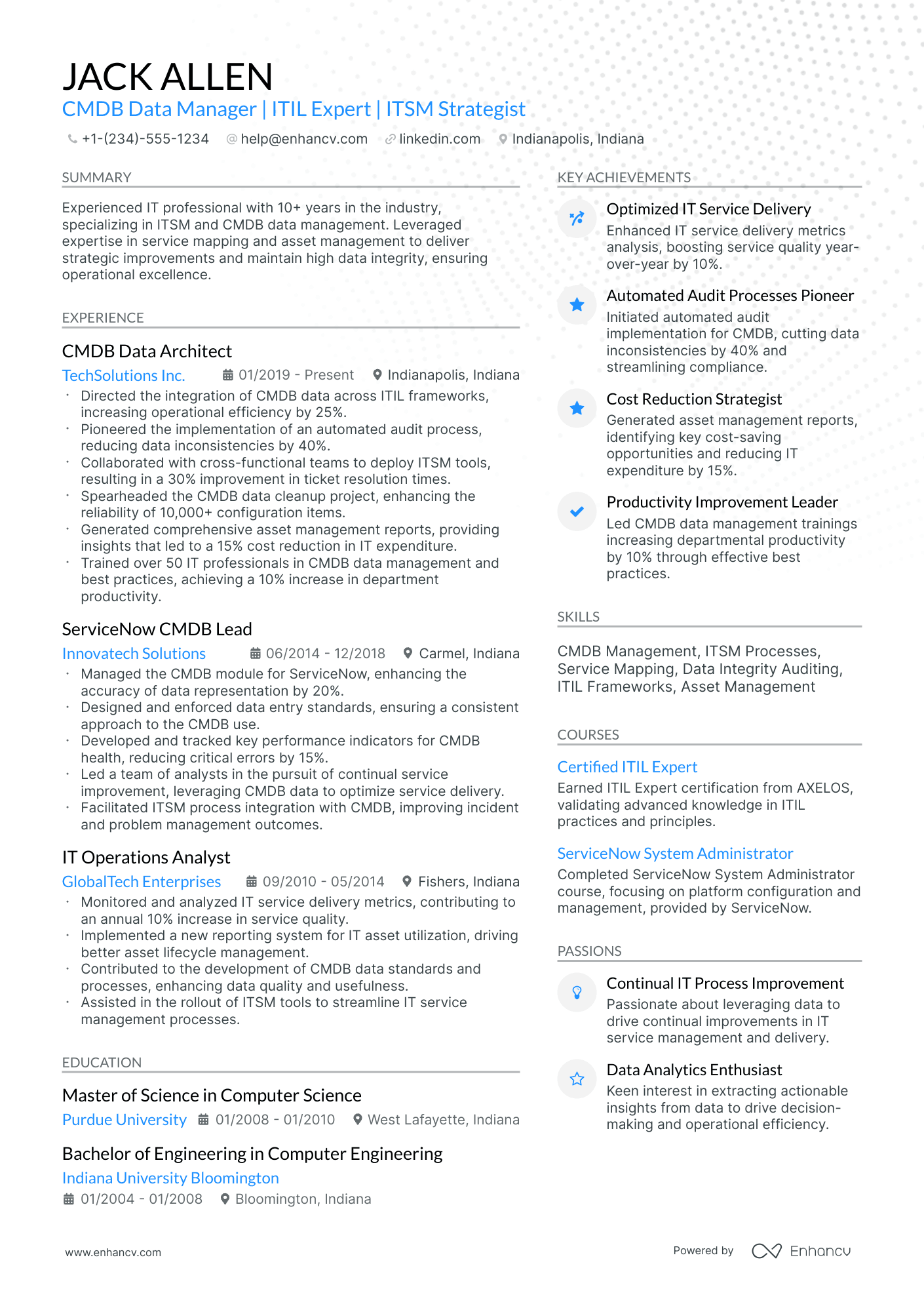 10 Servicenow Business Analyst Resume Examples & Guide for 2025