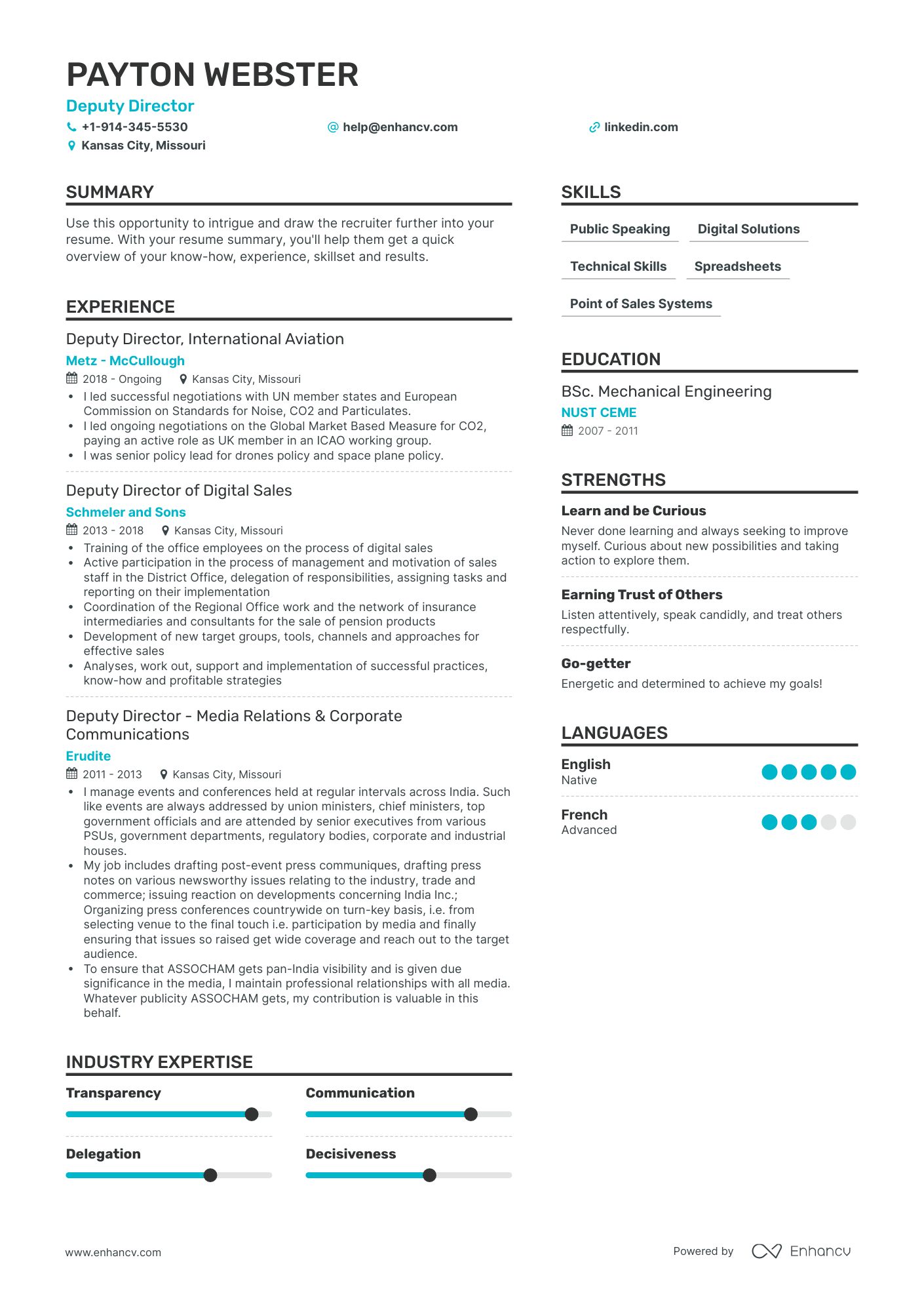 Deputy Director Resume Examples & Guide for 2023 (Layout, Skills ...