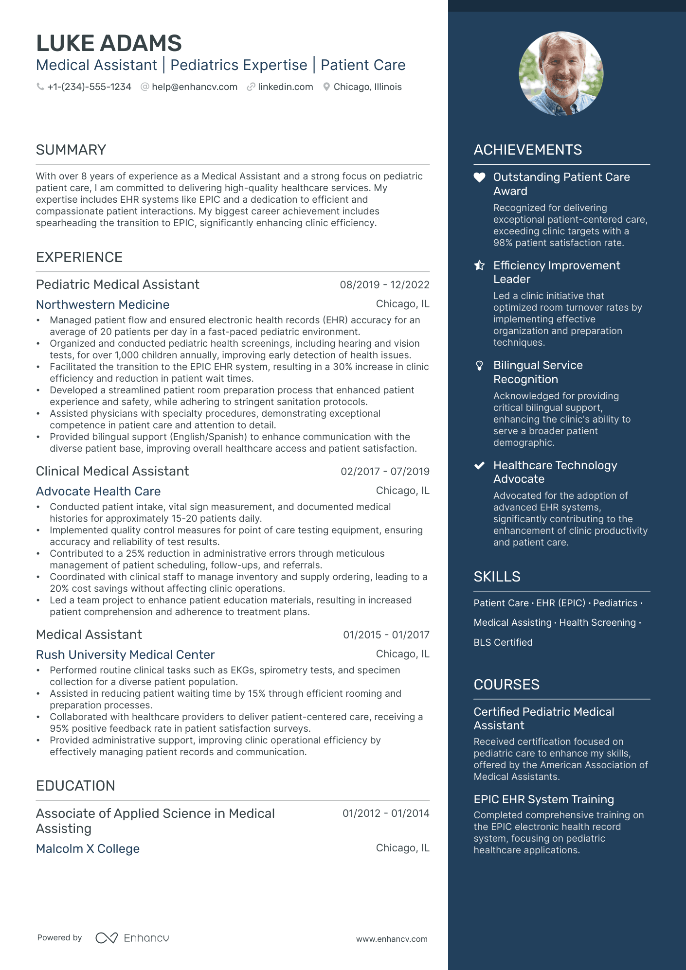 5 Pediatric Medical Assistant Resume Examples & Guide for 2024