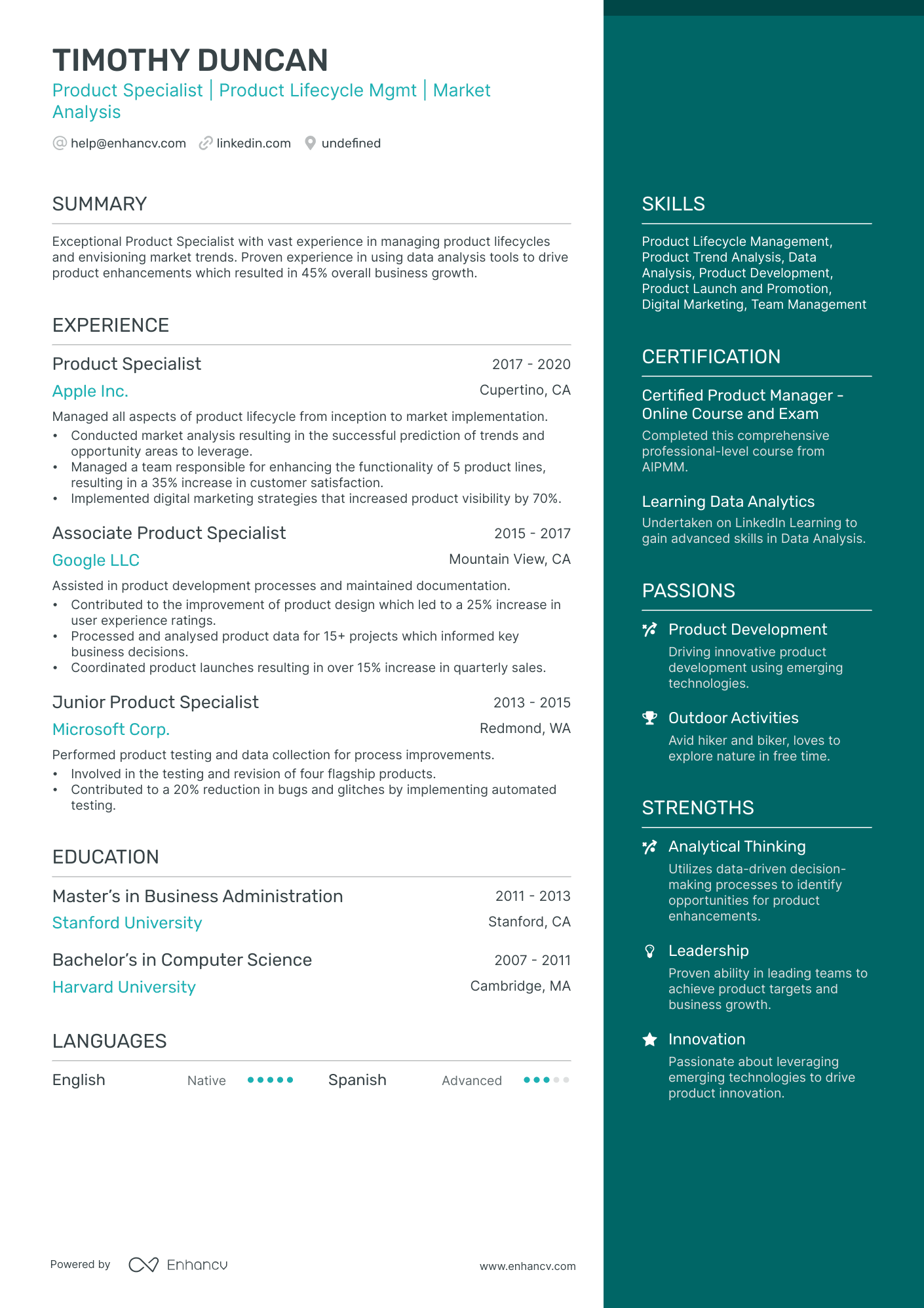 10 Product Specialist Resume Examples & Guide for 2026