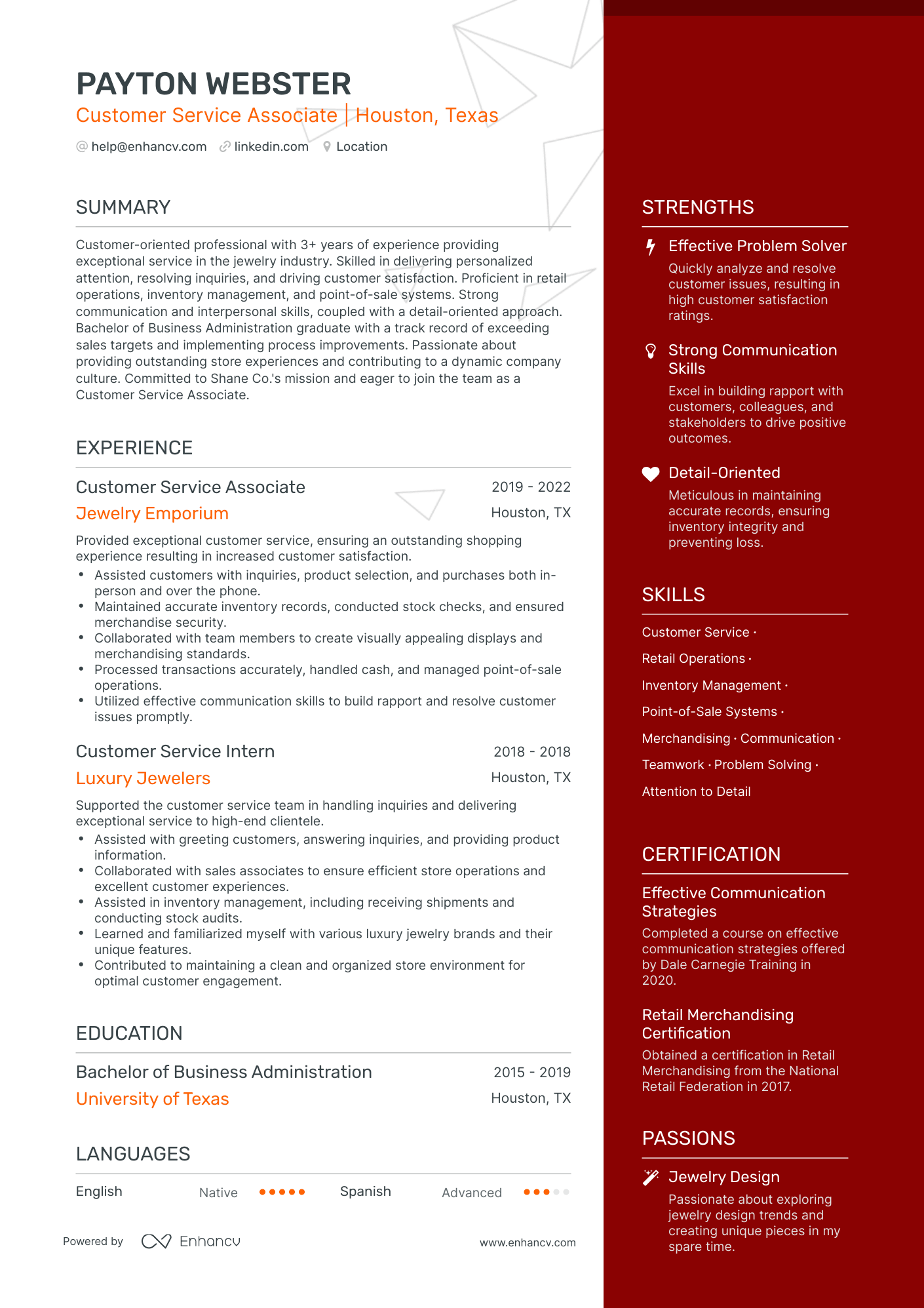 5 Junior Interior Designer Resume Examples & Guide for 2024