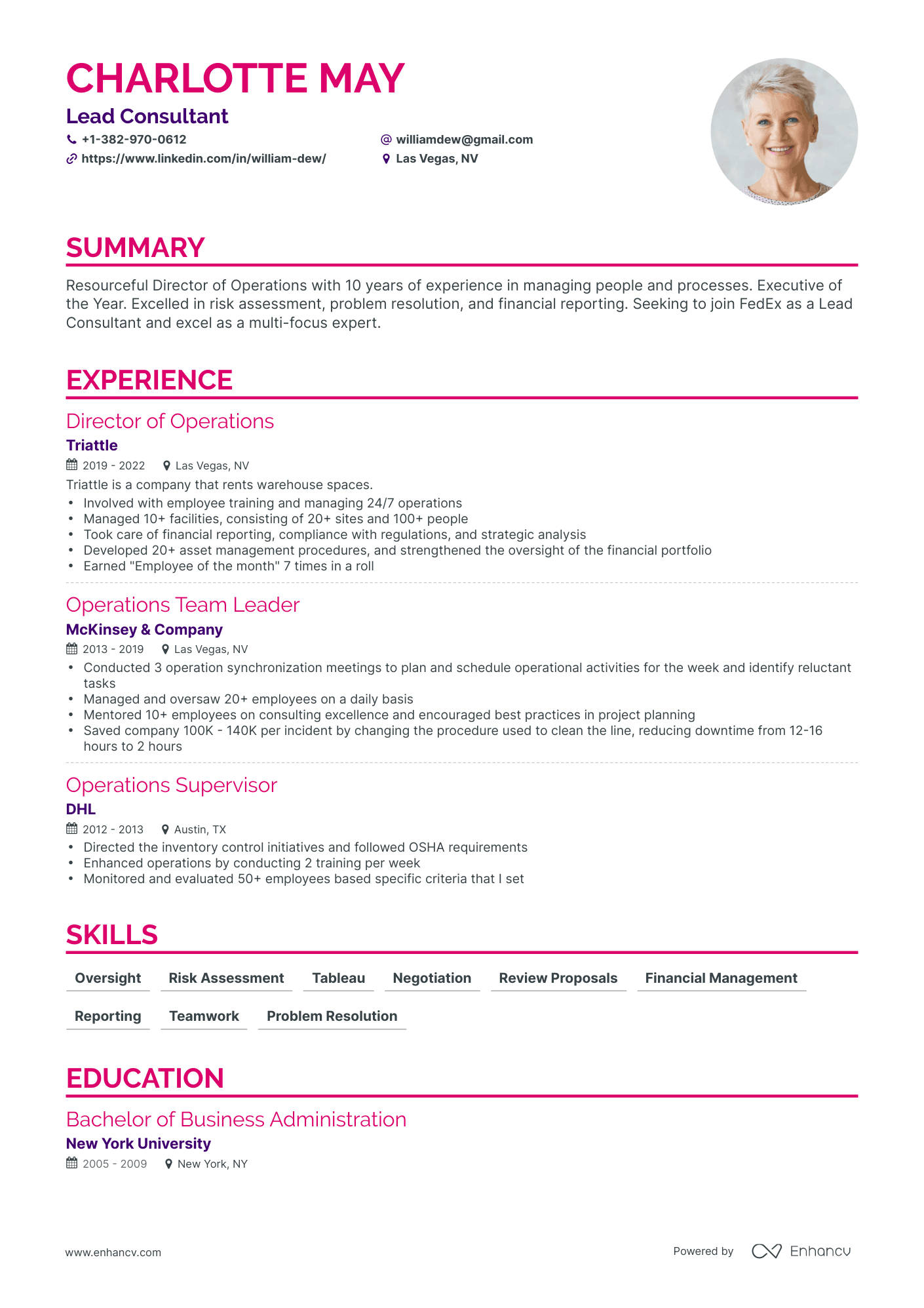 fedex driver resume sample