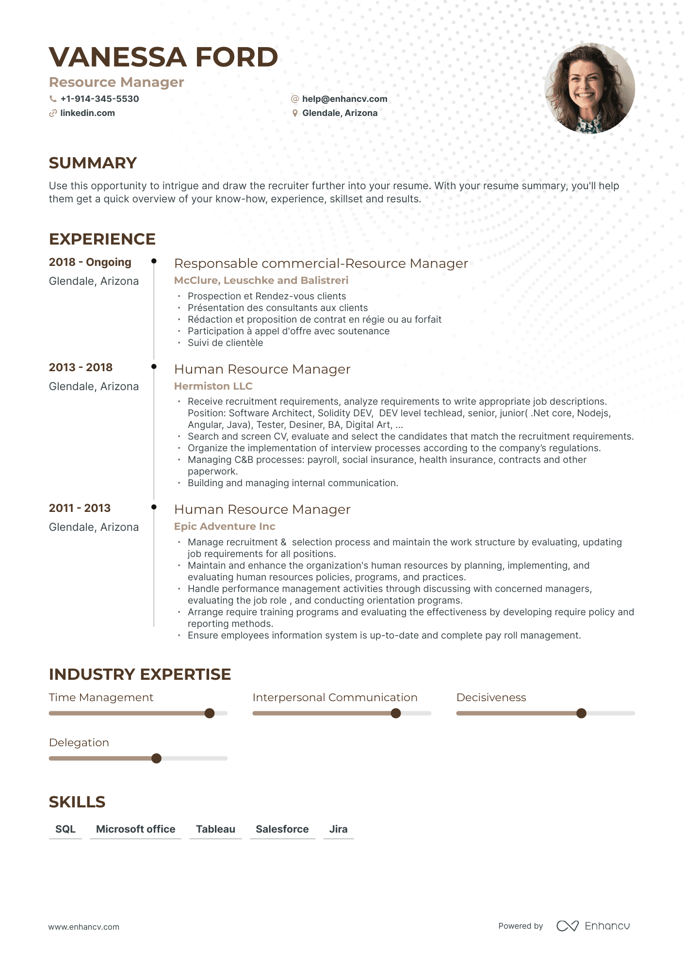 Resource Manager Resume Examples & Guide for 2023 (Layout, Skills ...