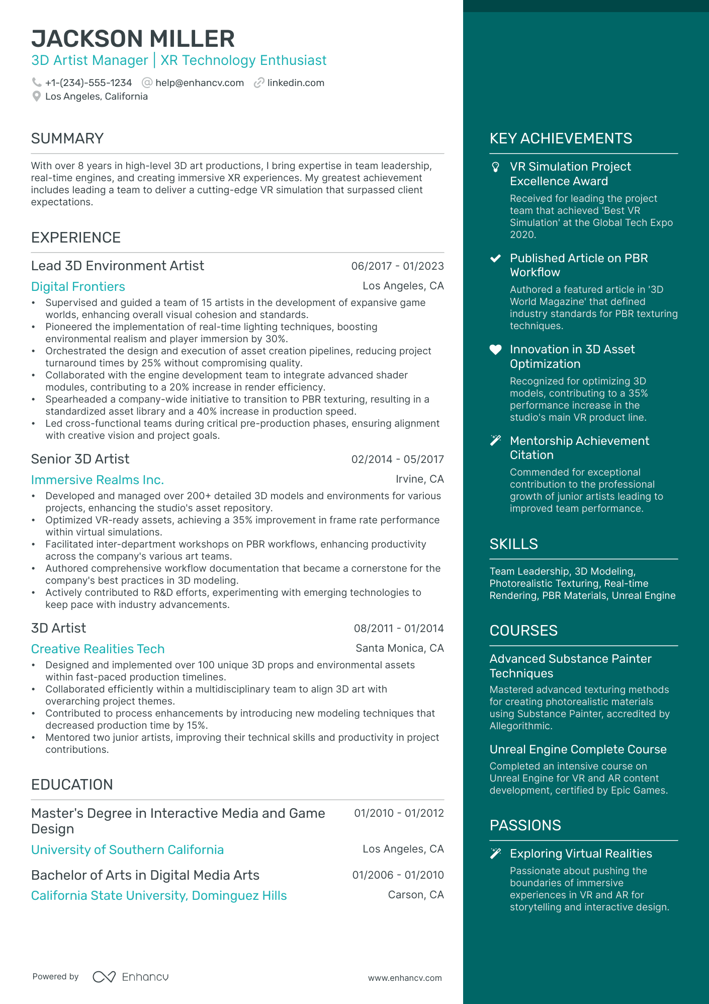 Studio Manager Cv 10 Artist Manager Resume Examples & Guide for 2026