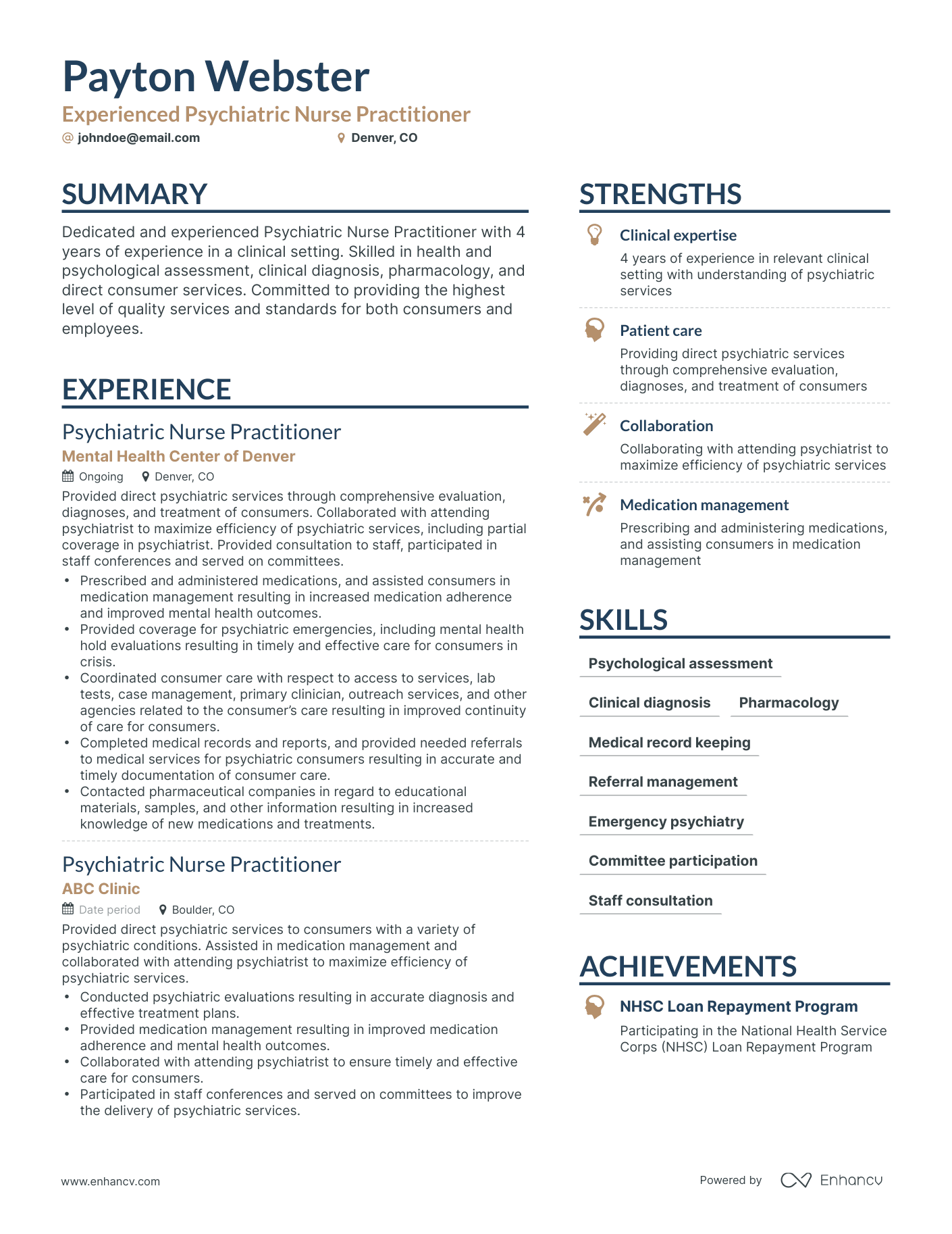 5 Psychiatrist Resume Examples & Guide for 2024