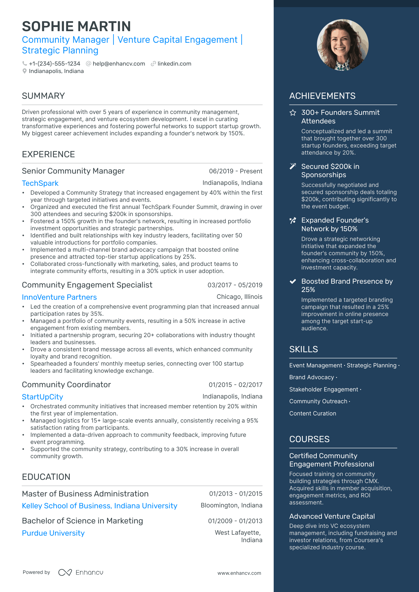 5 Community Manager Resume Examples & Guide for 2024