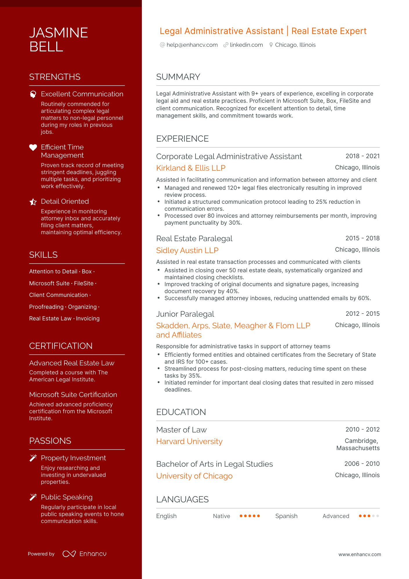 5 Real Estate Legal Assistant Resume Examples & Guide for 2024