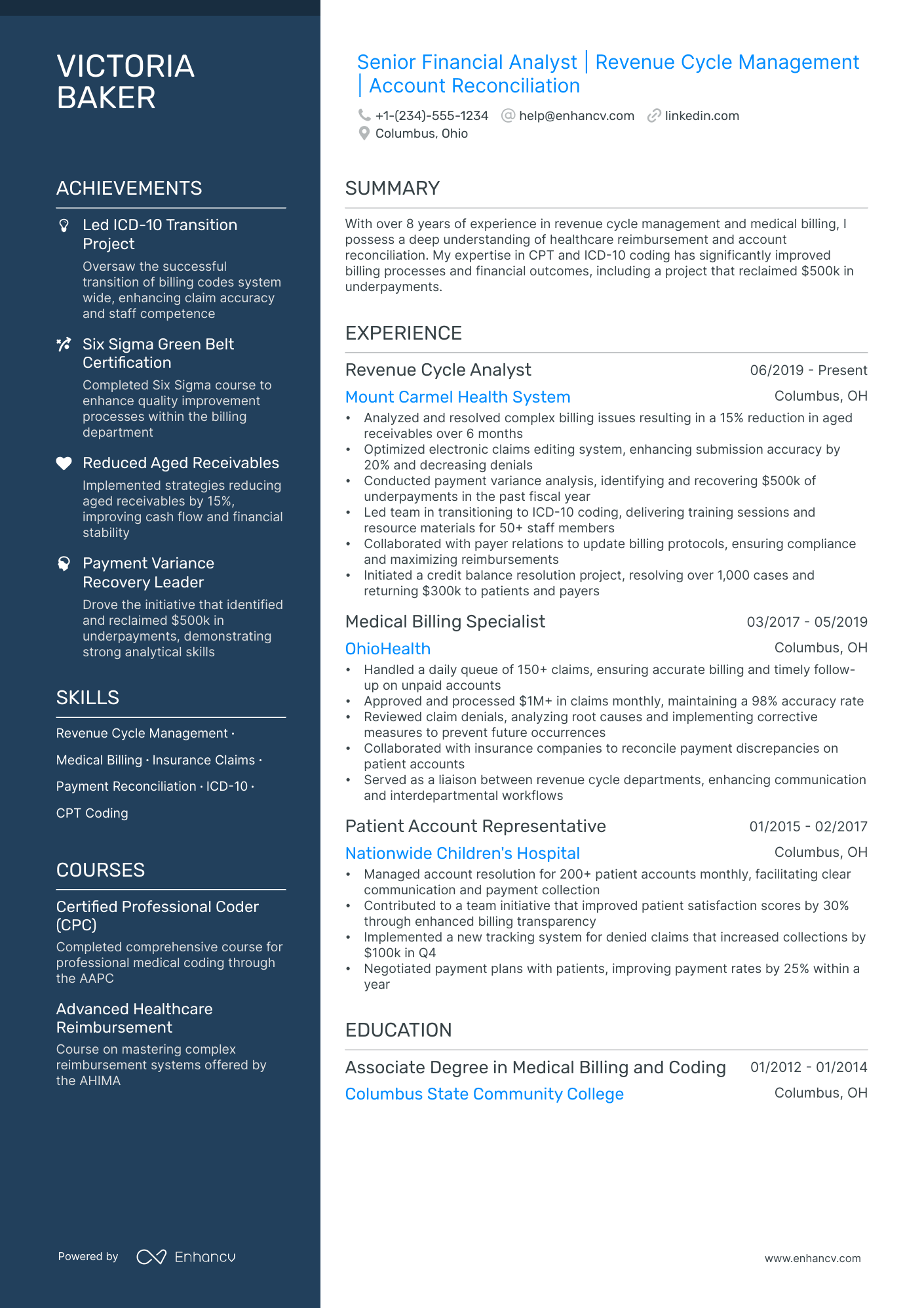 5 Financial Representative Resume Examples & Guide for 2024