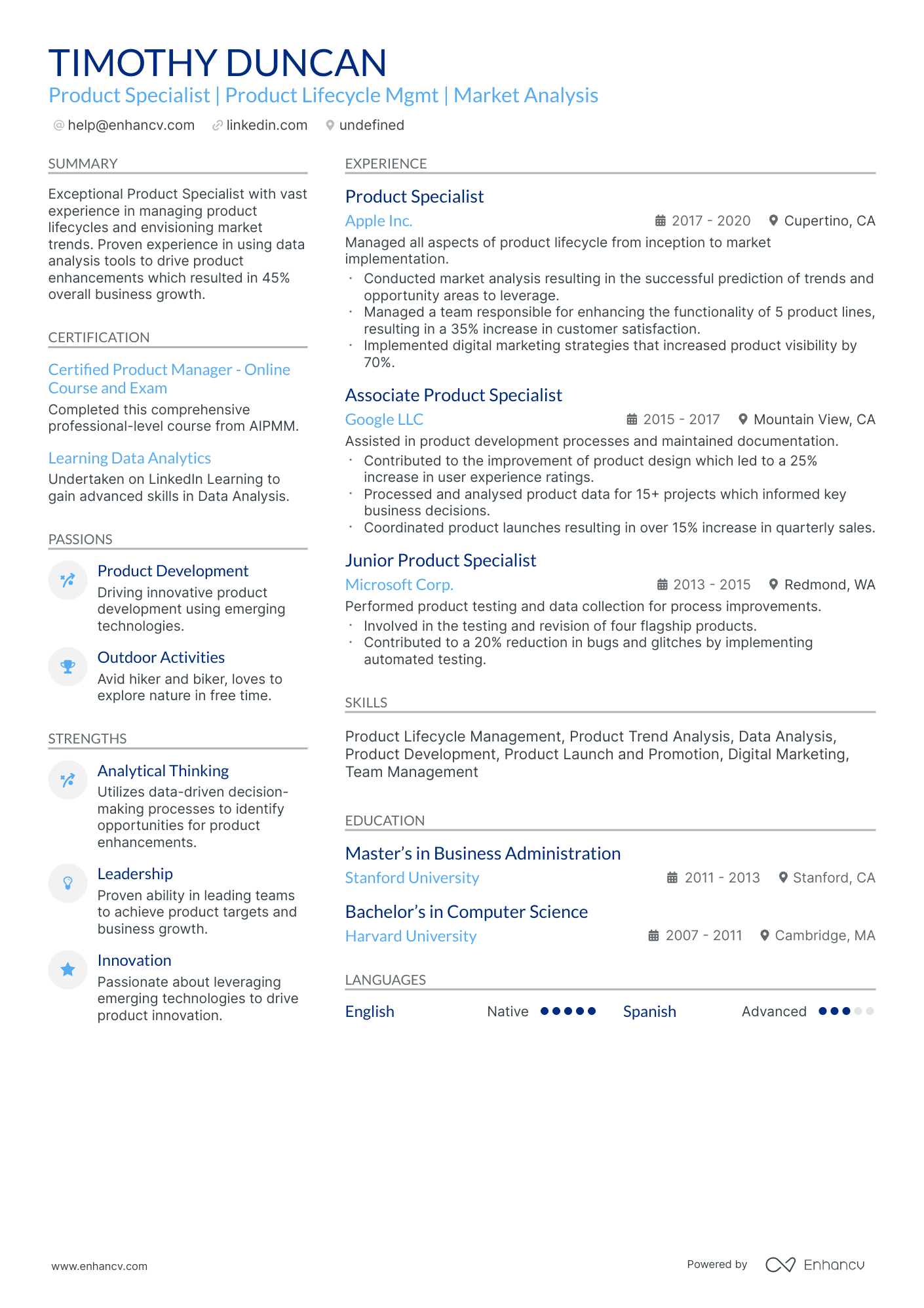 10 Product Specialist Resume Examples & Guide for 2026
