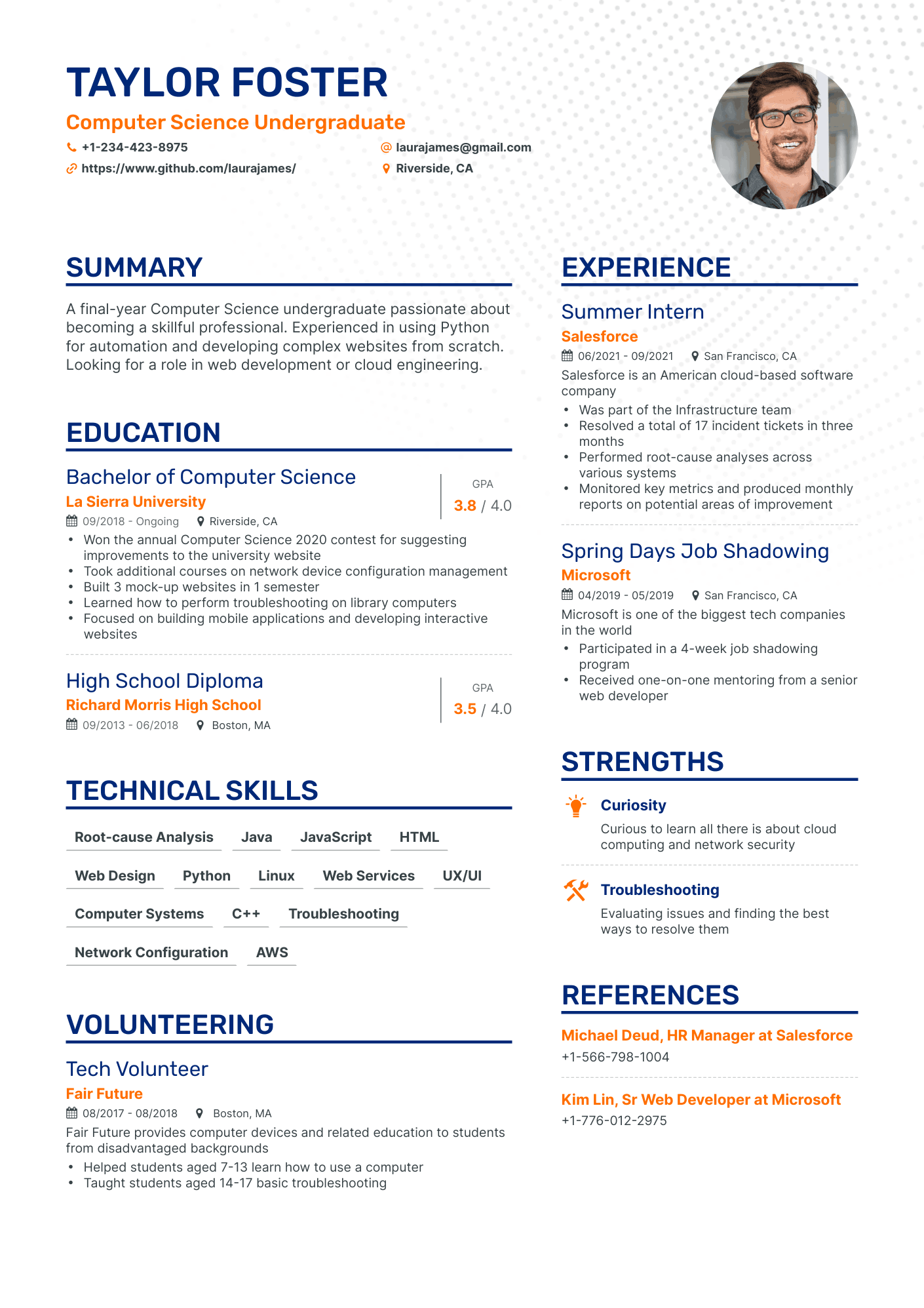 5 Undergraduate Resume Examples & Guide for 2024