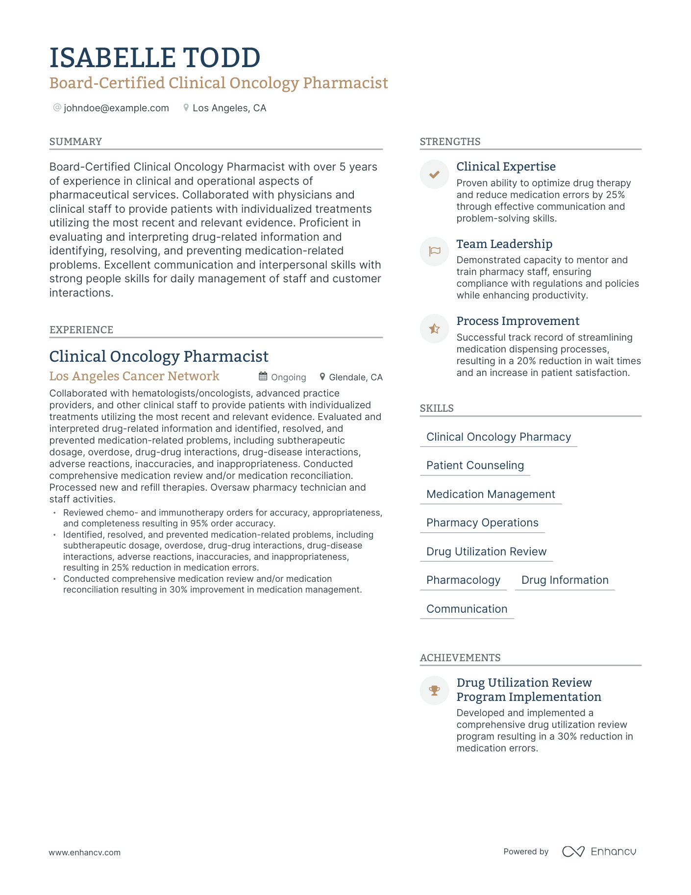 5 Clinical Pharmacist Resume Examples Guide For 2023   AHR0cHM6Ly9jZG4uZW5oYW5jdi5jb20vcHJlZGVmaW5lZC1leGFtcGxlcy9scEFnaTlDSWdzYkxMSlRWVDRzNkk1VHVDZmFYMGhXMmJhUEJWVVBML2ltYWdlLnBuZw~~. 