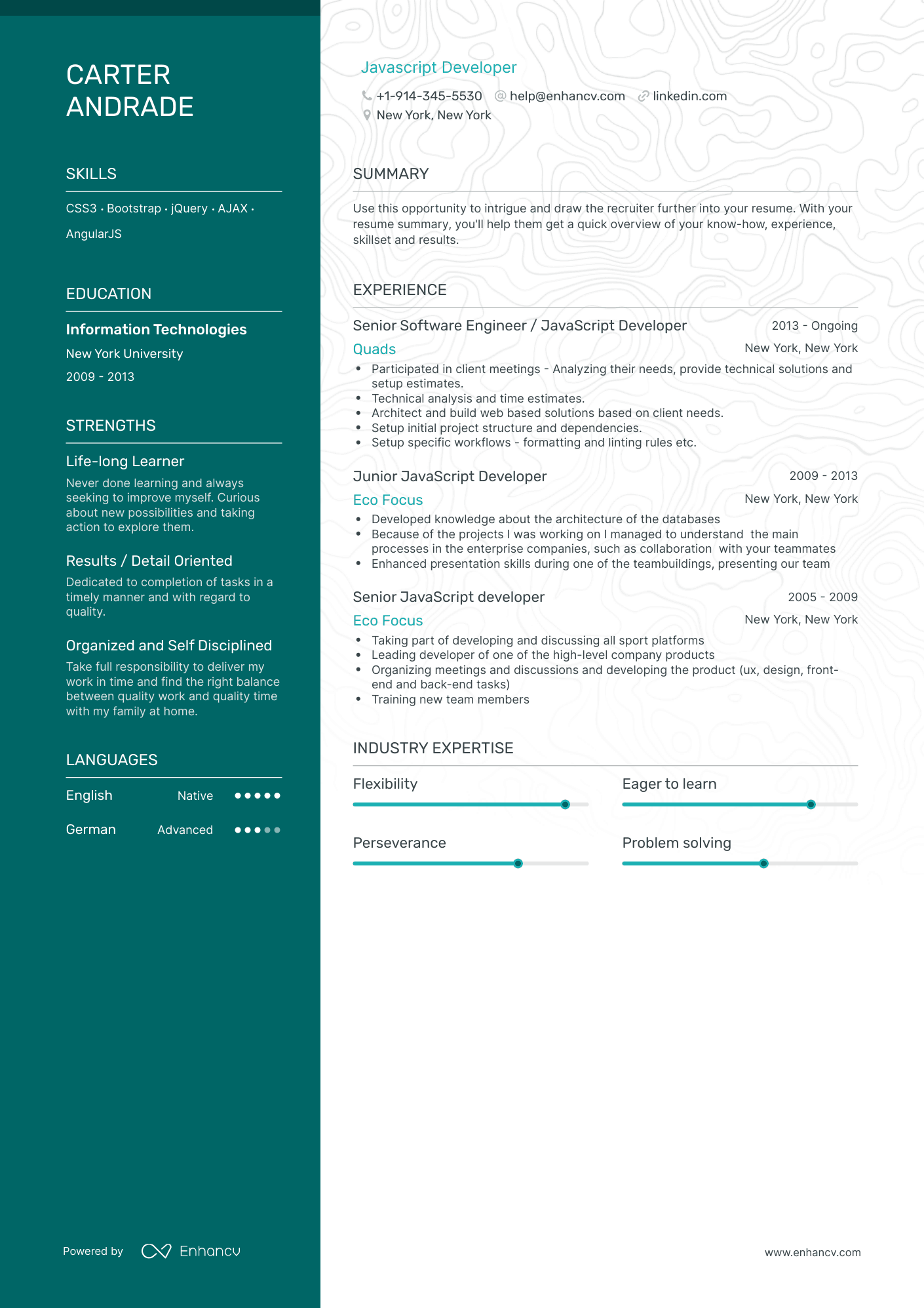 Javascript Developer Resume Samples and Writing Guide for 2023 ...