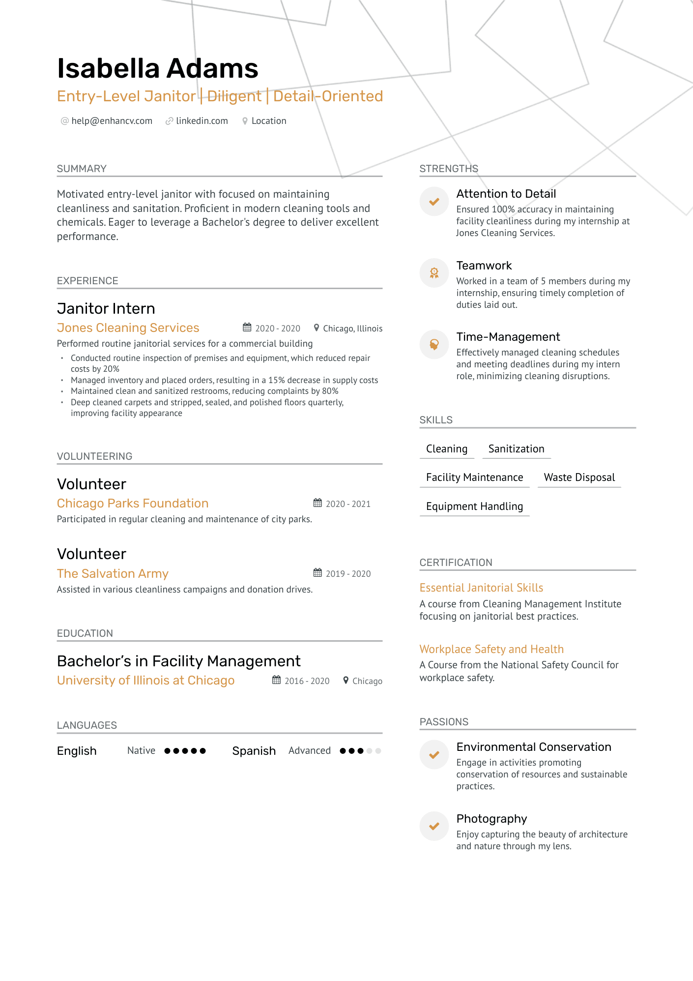 8 Janitor Resume Examples & Guide for 2024