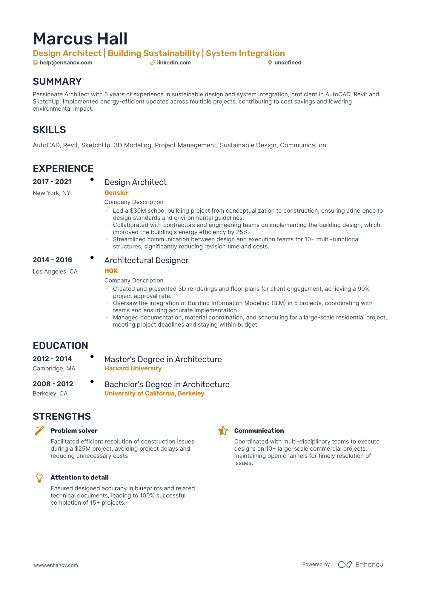 10 Architecture Intern Resume Examples & Guide for 2026
