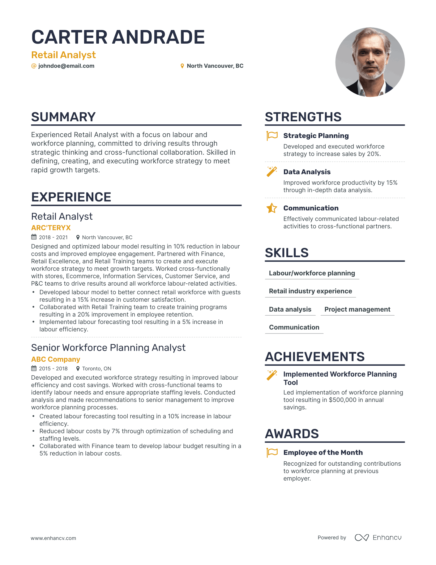 5 Business Analyst Retail Resume Examples & Guide for 2023