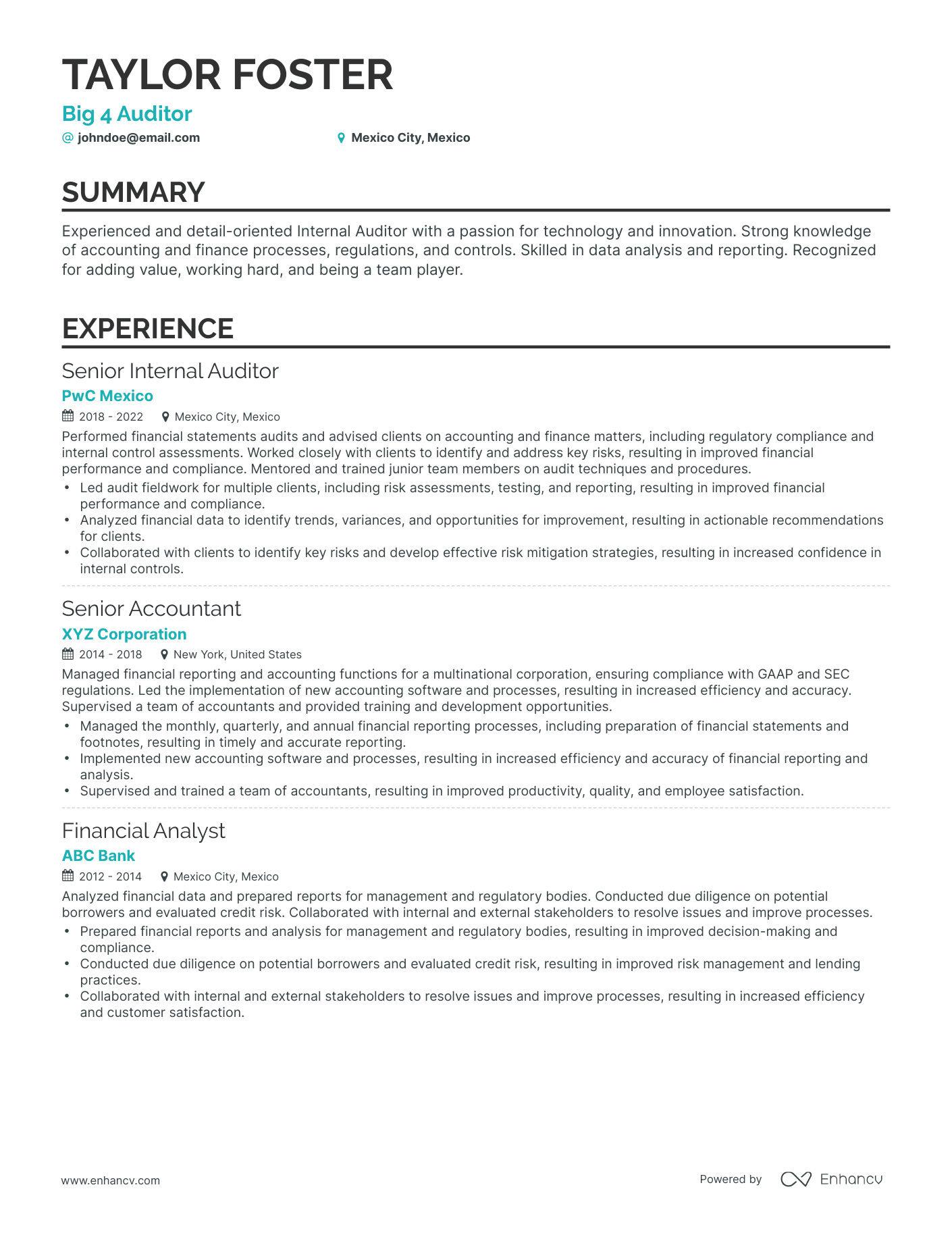 5 Big 4 Auditor Resume Examples Guide For 2023 5-big-4-auditor-resume-examples-guide-for-2023