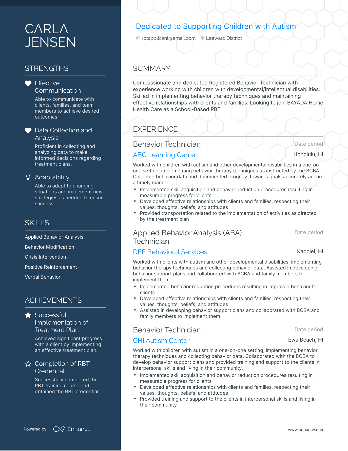 5 Rbt Resume Examples & Guide For 2023