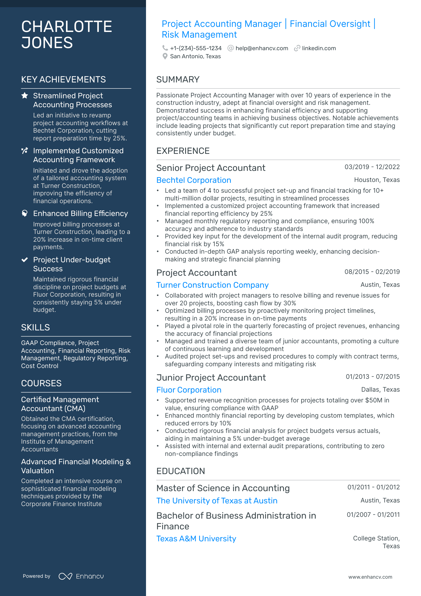 10 Project Accounting Resume Examples, Templates & Guide for 2026