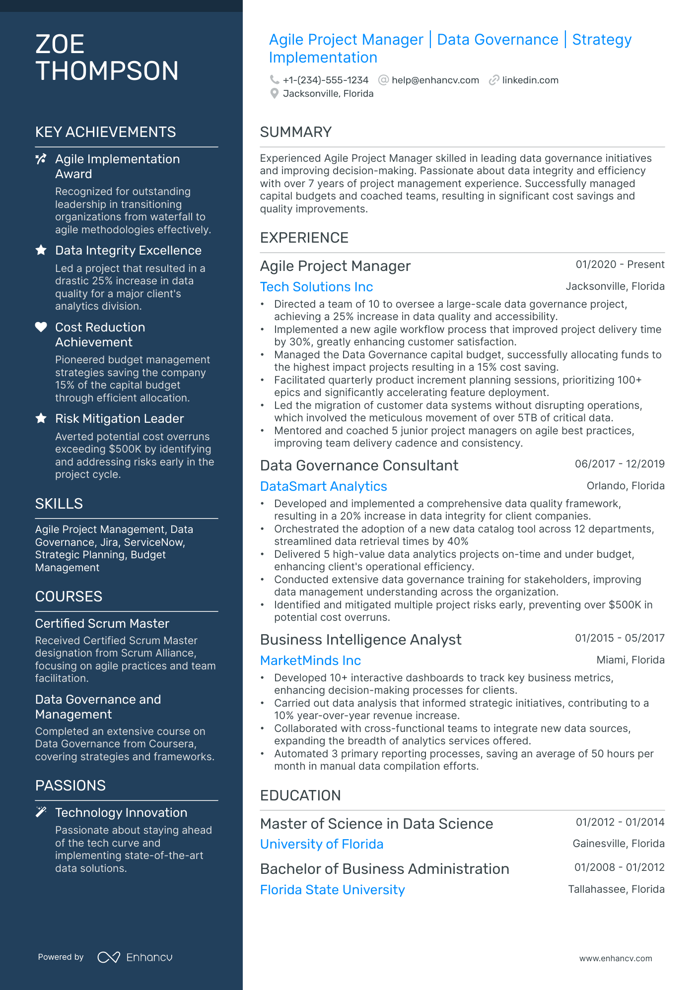 10 Agile Project Manager Resume Examples & Guide for 2026