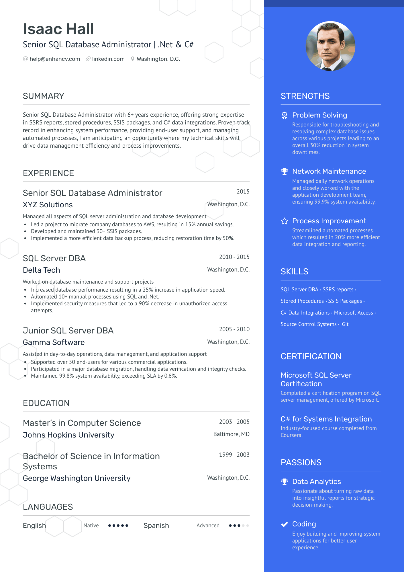 11 SQL Developer Resume Examples & Guide for 2024