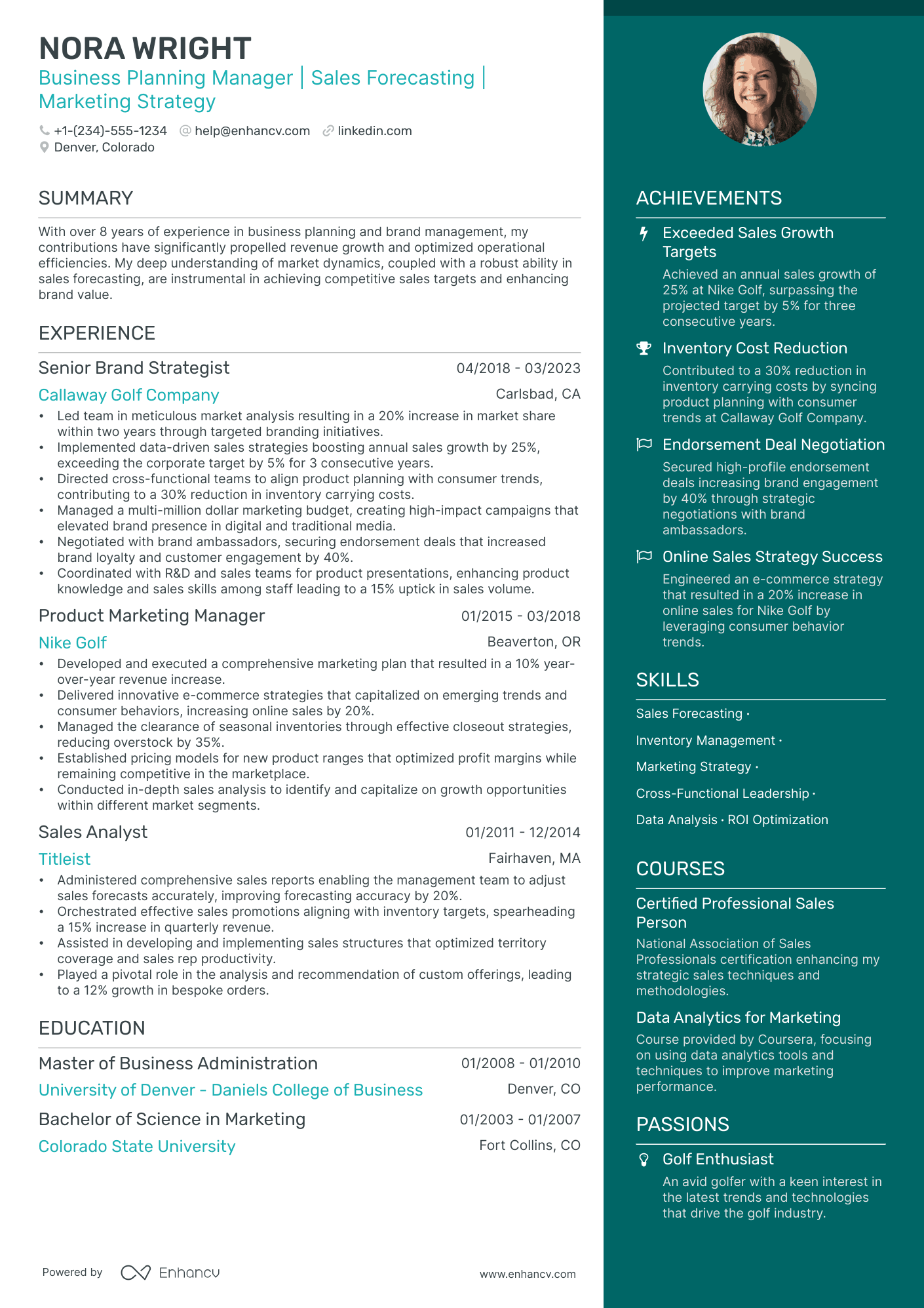 5 Business Planning Manager Resume Examples & Guide for 2024