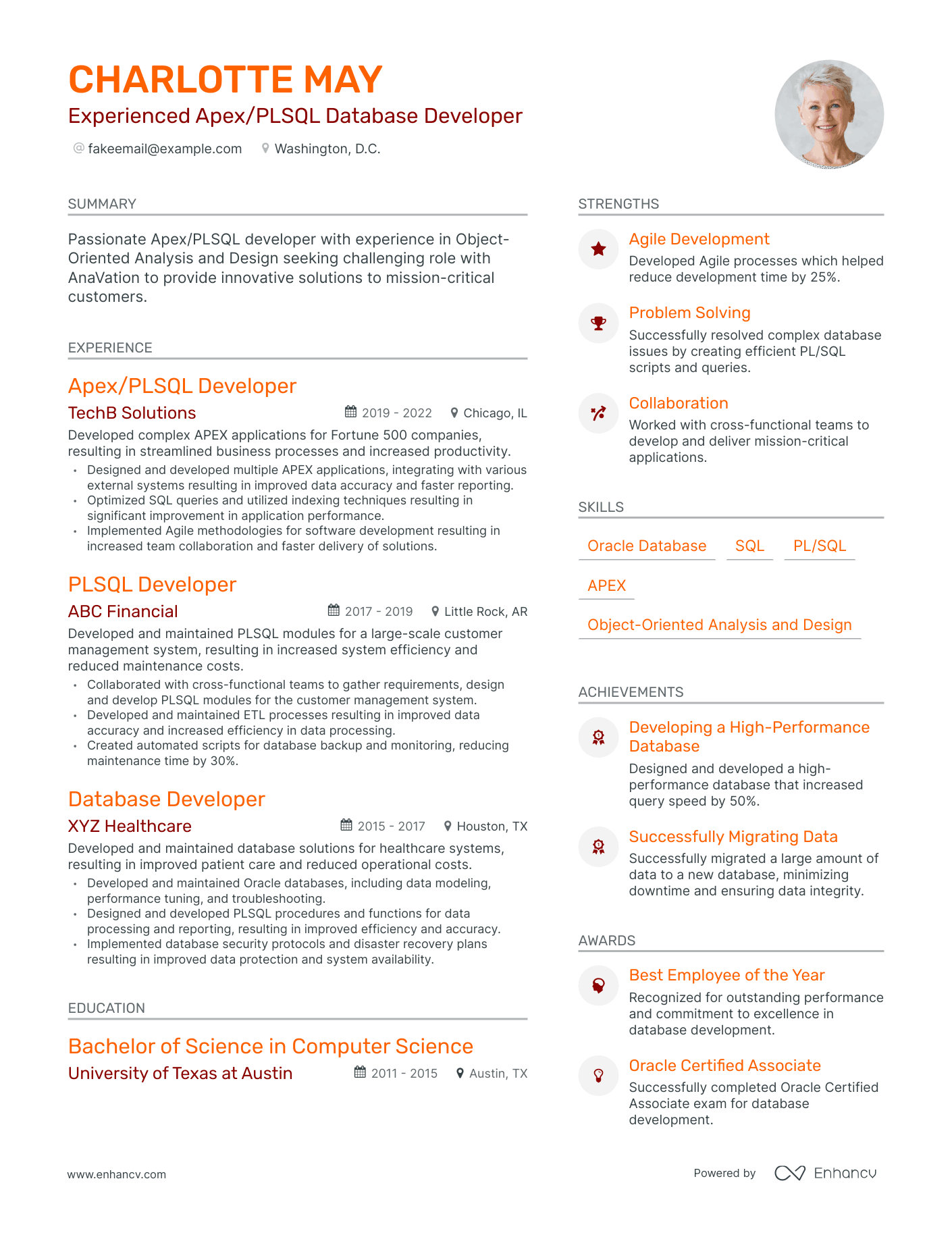 5 Database Developer Resume Examples & Guide for 2024