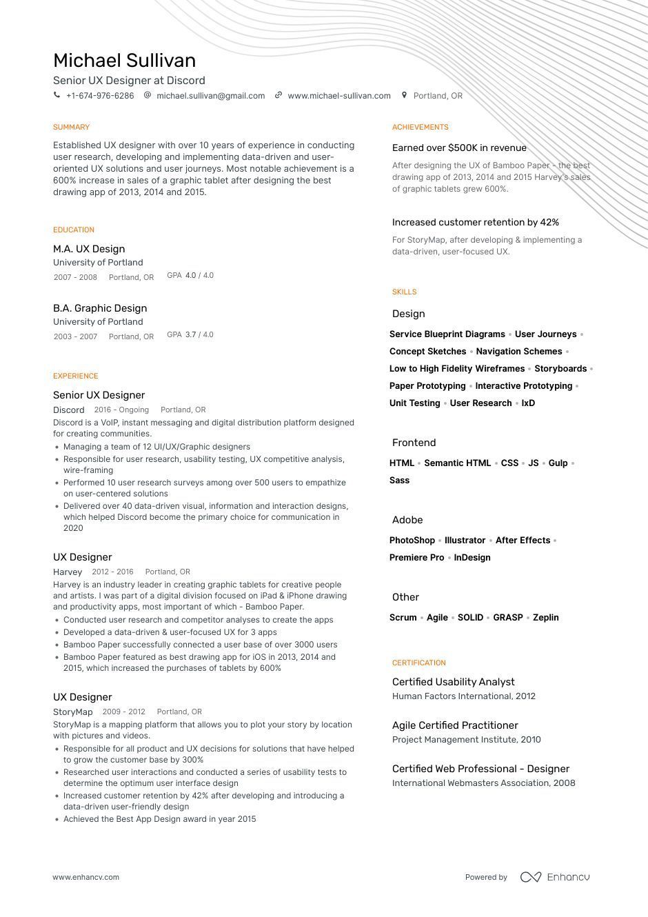 Ux Designer Resume Examples And Guide For 2023 Layout Skills Keywords And Job Description