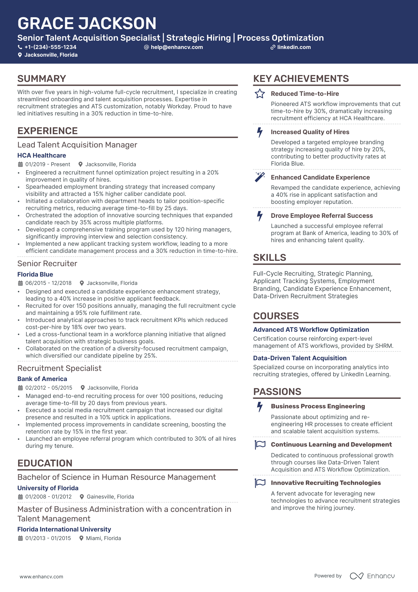 resume examples for hiring manager