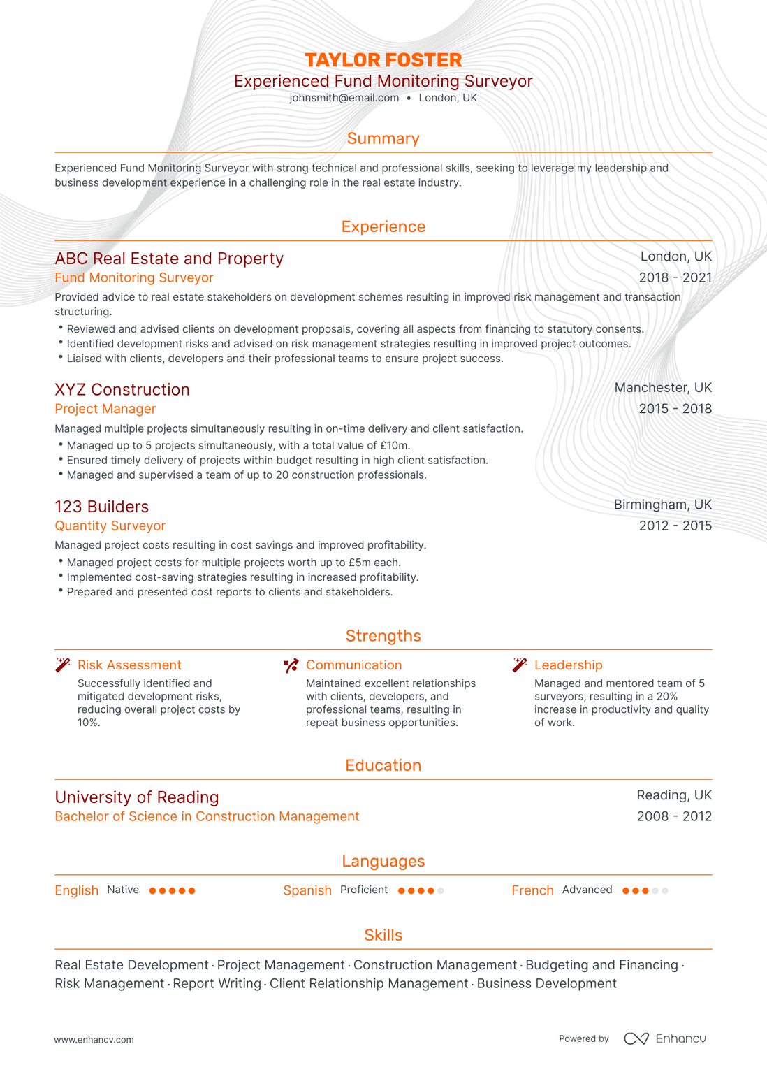 Traditional Real Estate Professional Resume Template