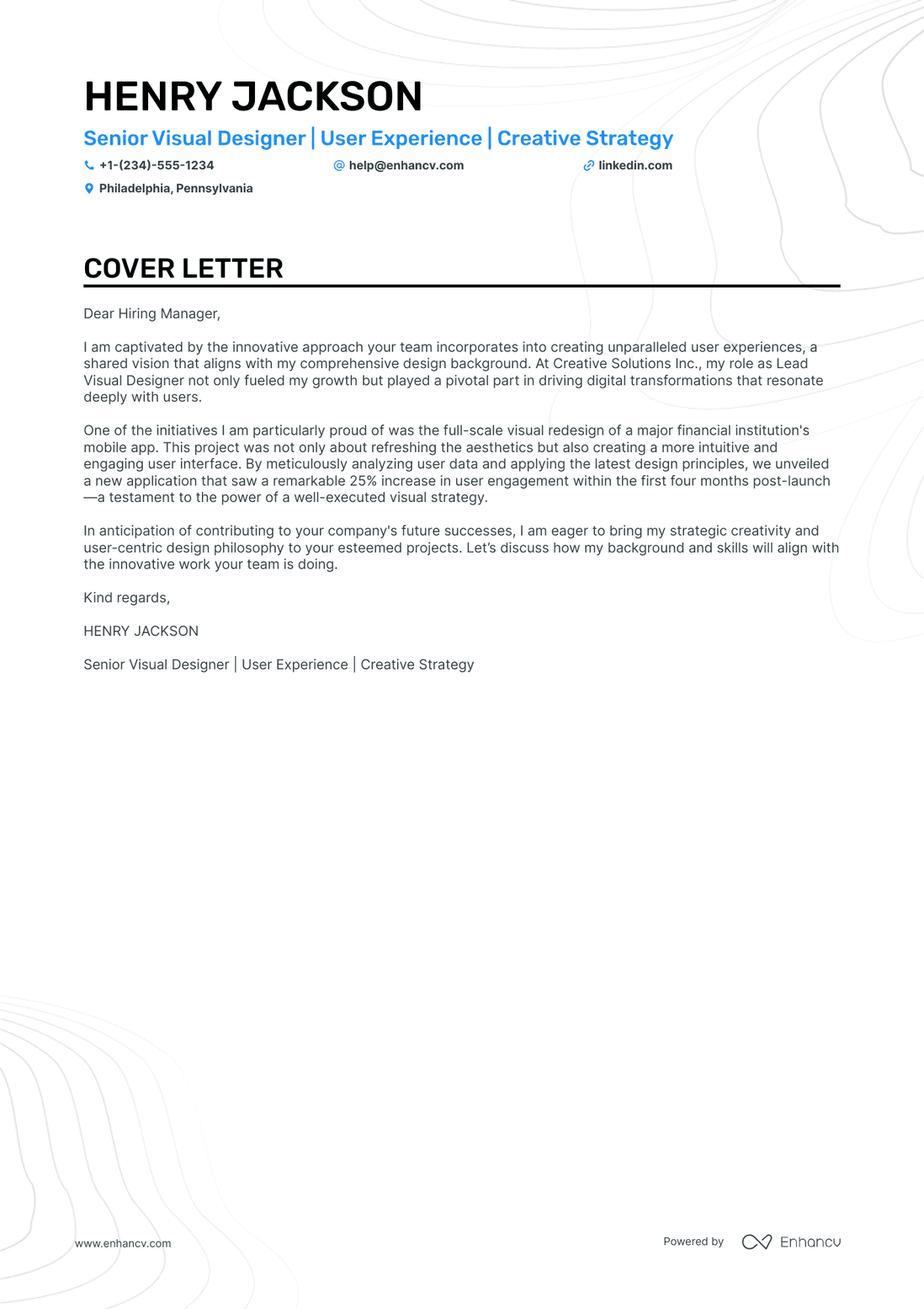 cover letter for designers