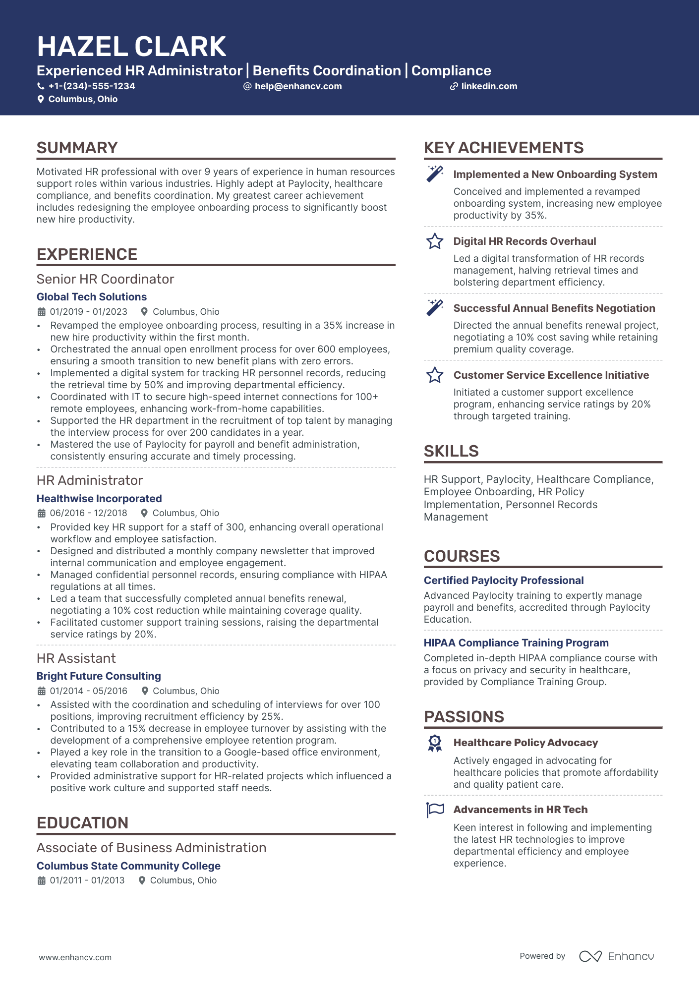 hr administrative assistant resume examples