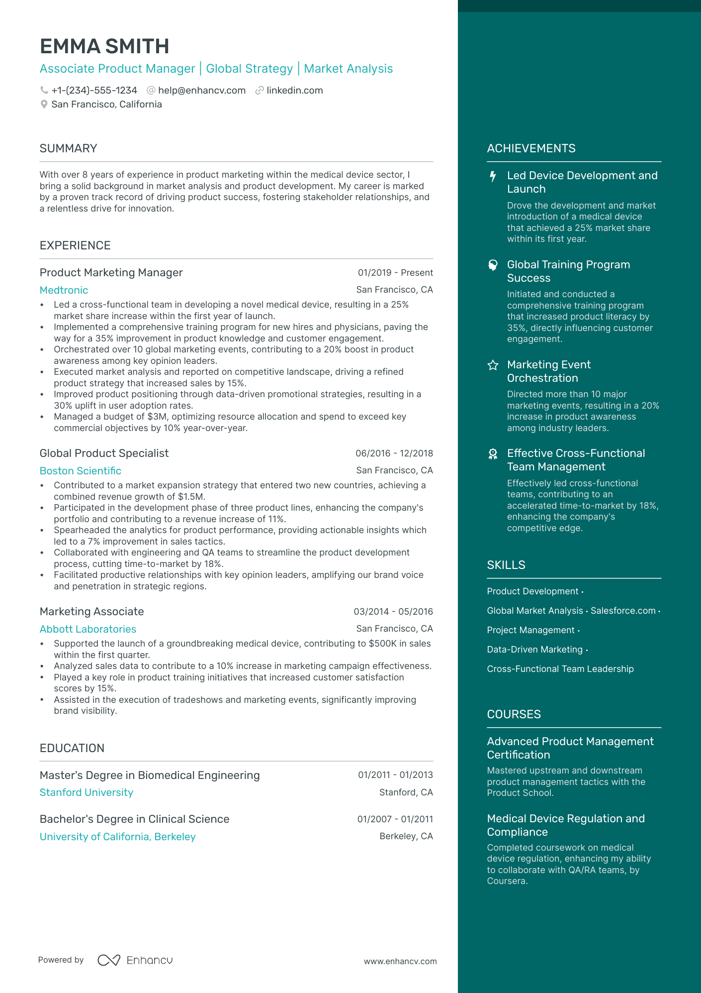associate product manager resume examples