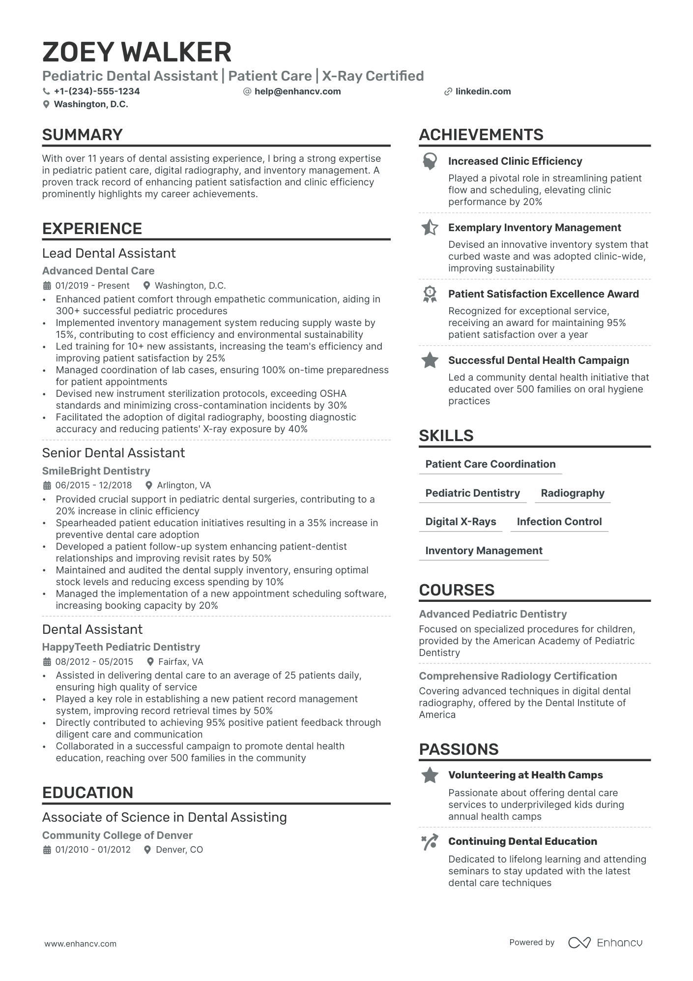 job description of a dental assistant for resume