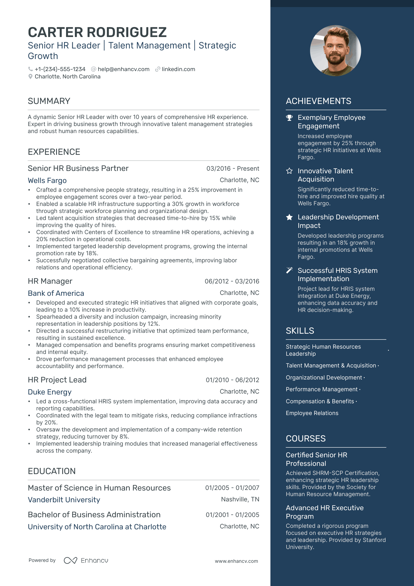 resume for director of human resources
