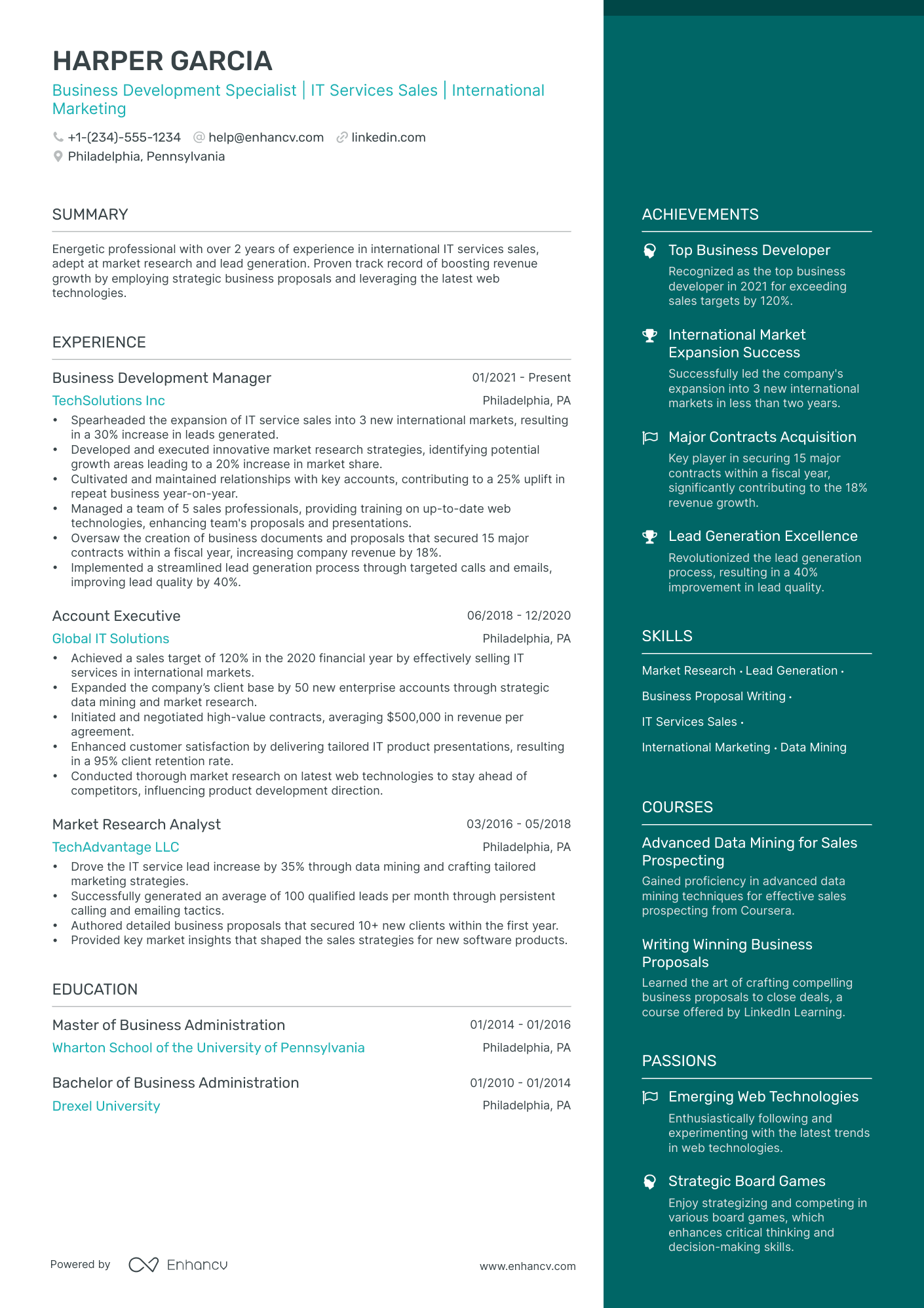 business development executive resume free download