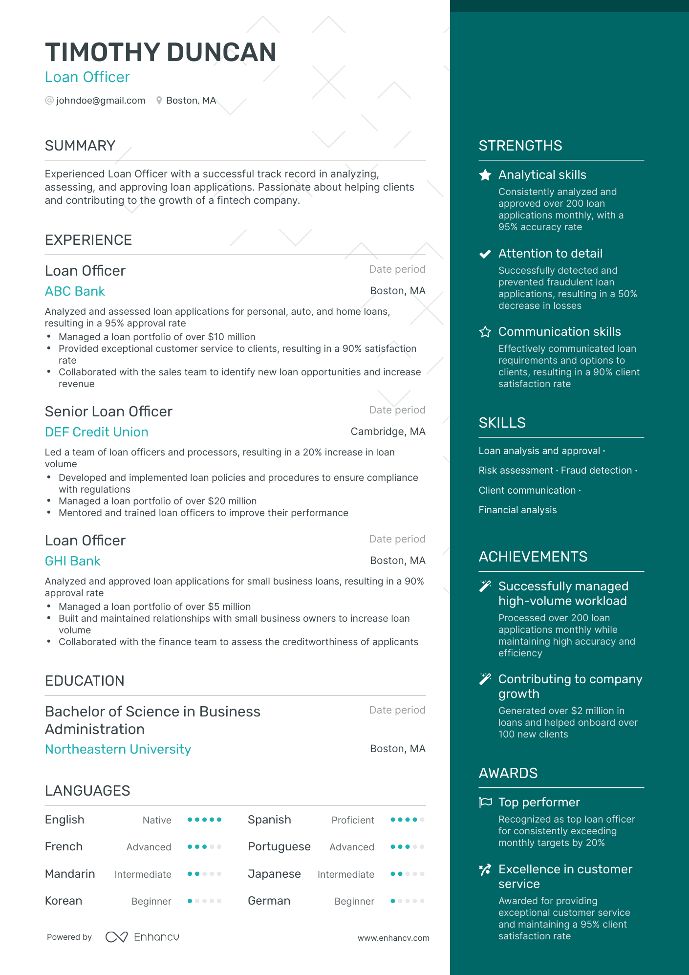 6 Banking Resume Examples Guide for 2024 6 Banking Resume Examples Guide for 2024