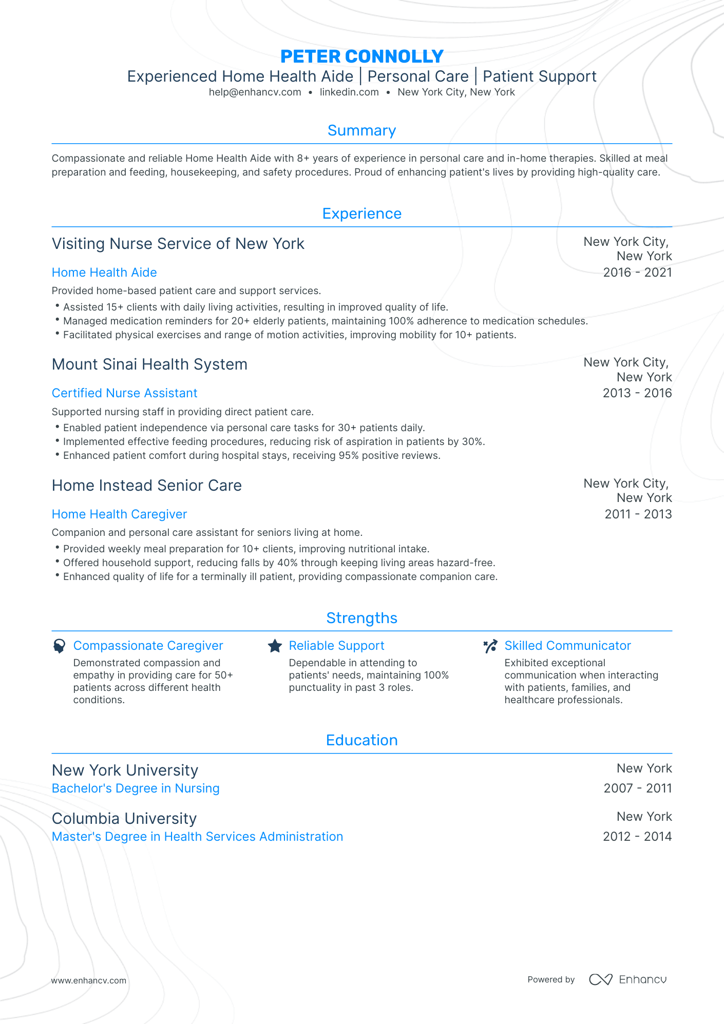 undefined In Home Caregiver Resume Template
