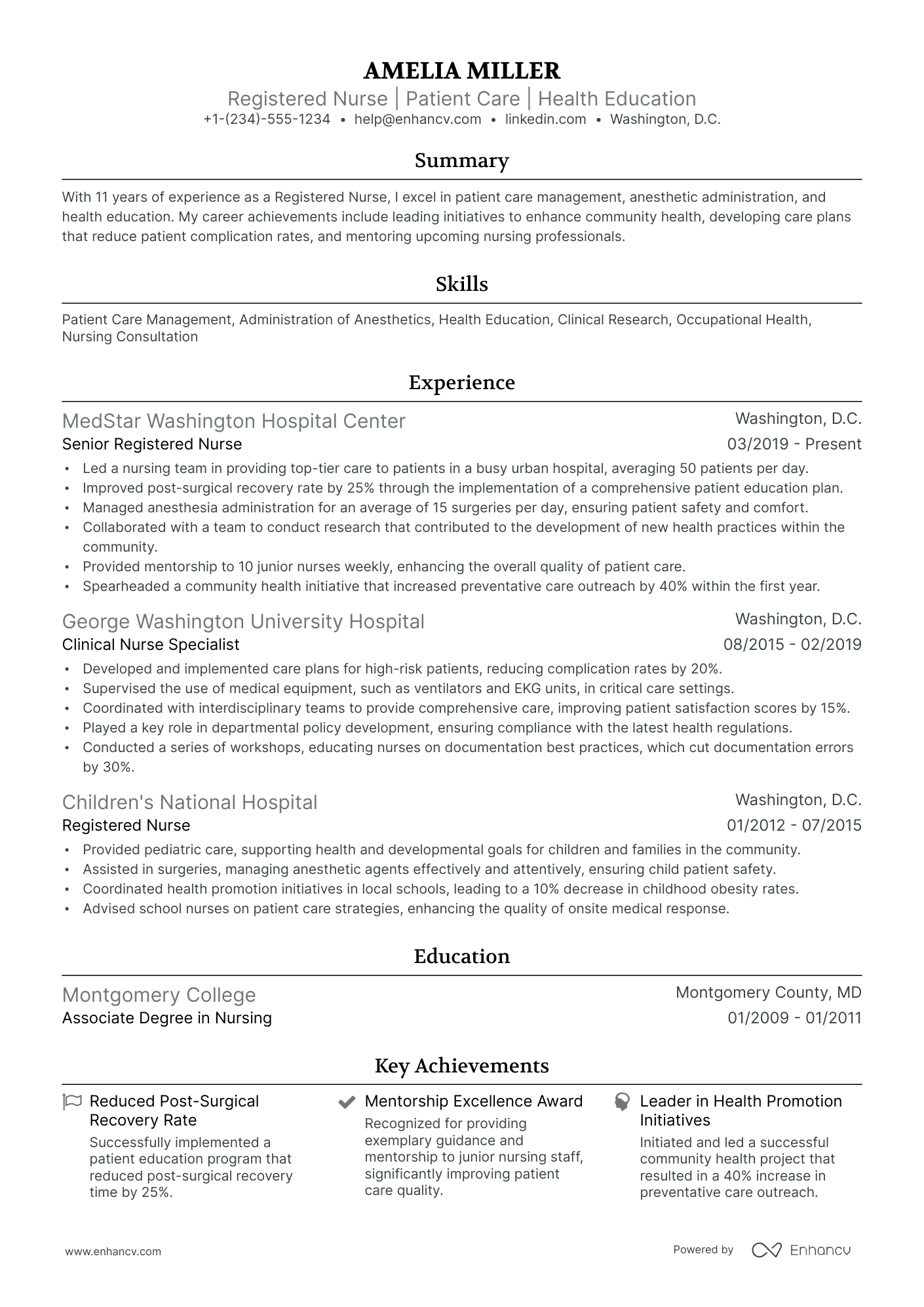 A resume example of a Ivy League