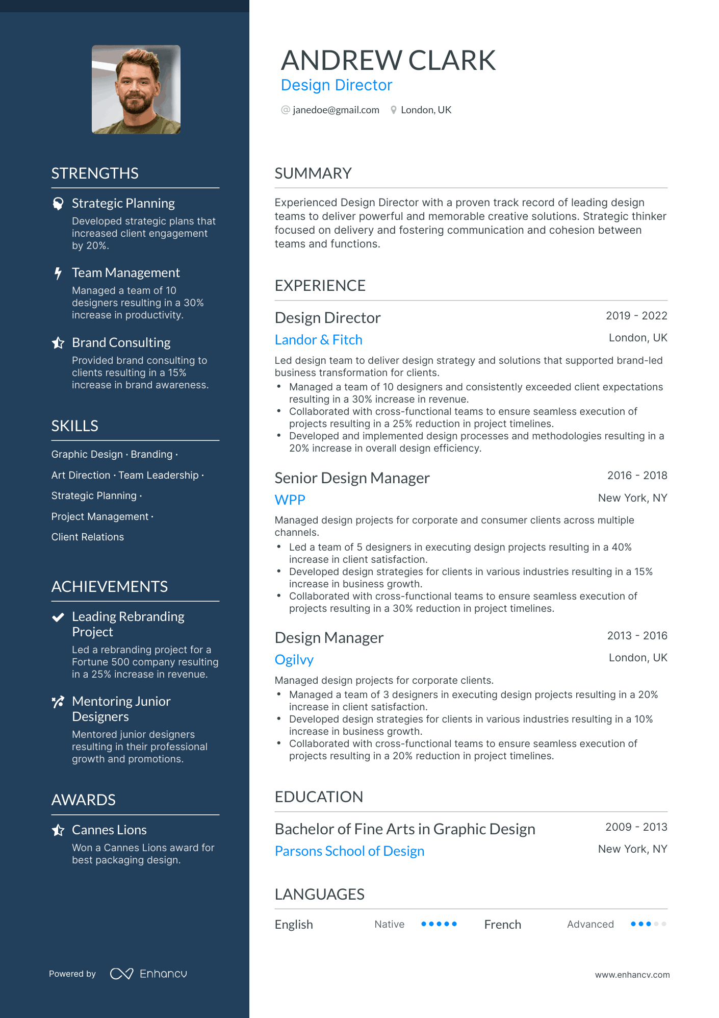 5 Design Director Resume Examples & Guide for 2024