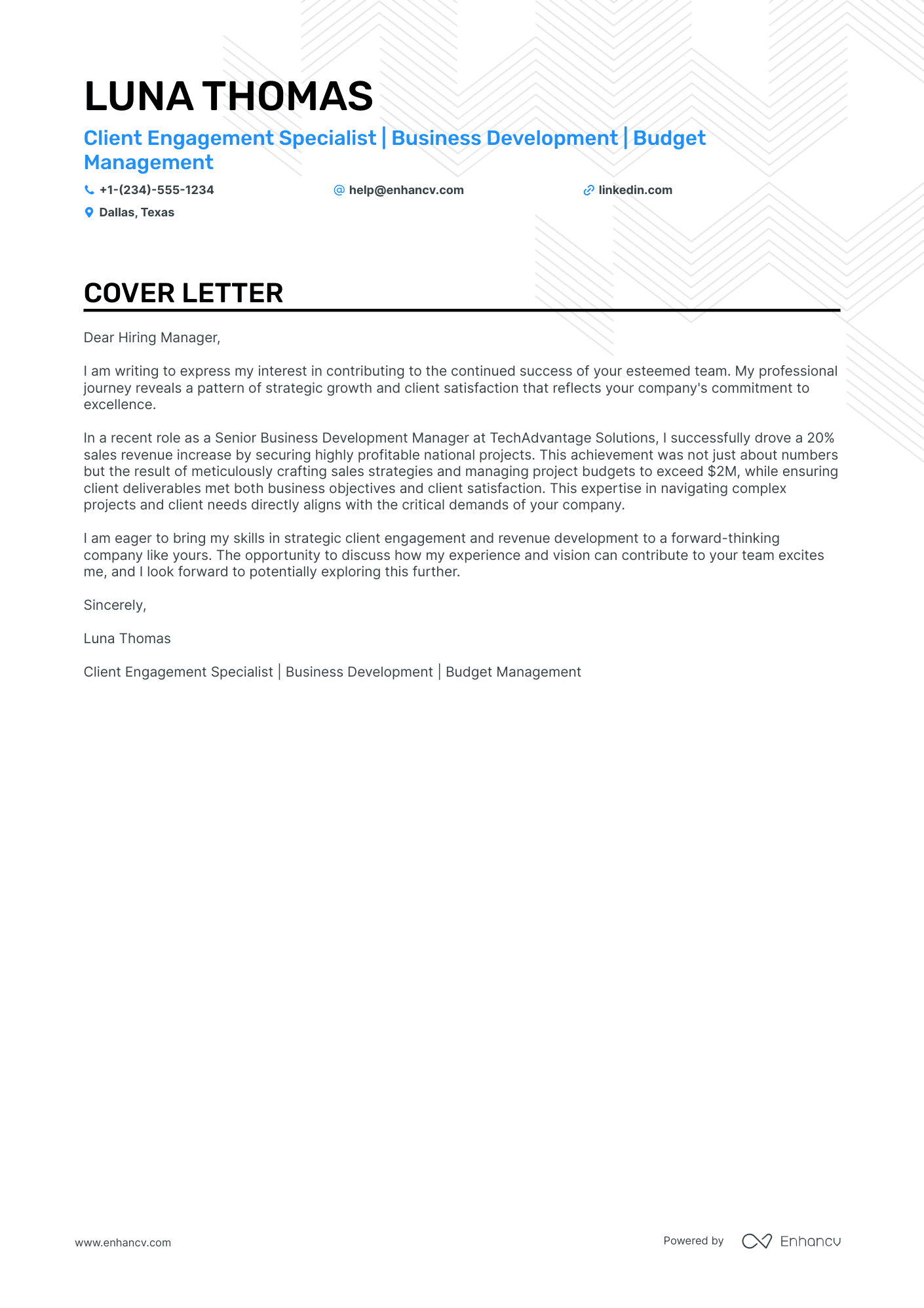 samples of a cover letter for customer service manager