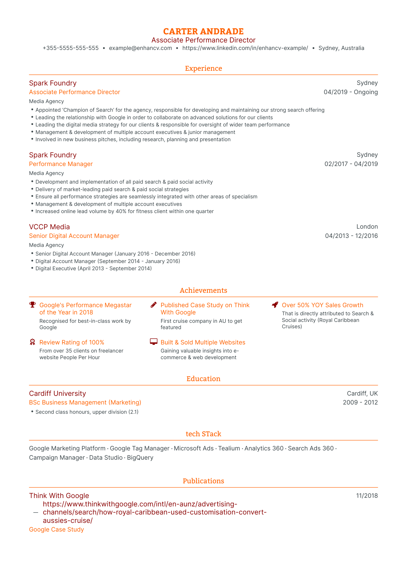 Traditional PPC Specialist Resume Template