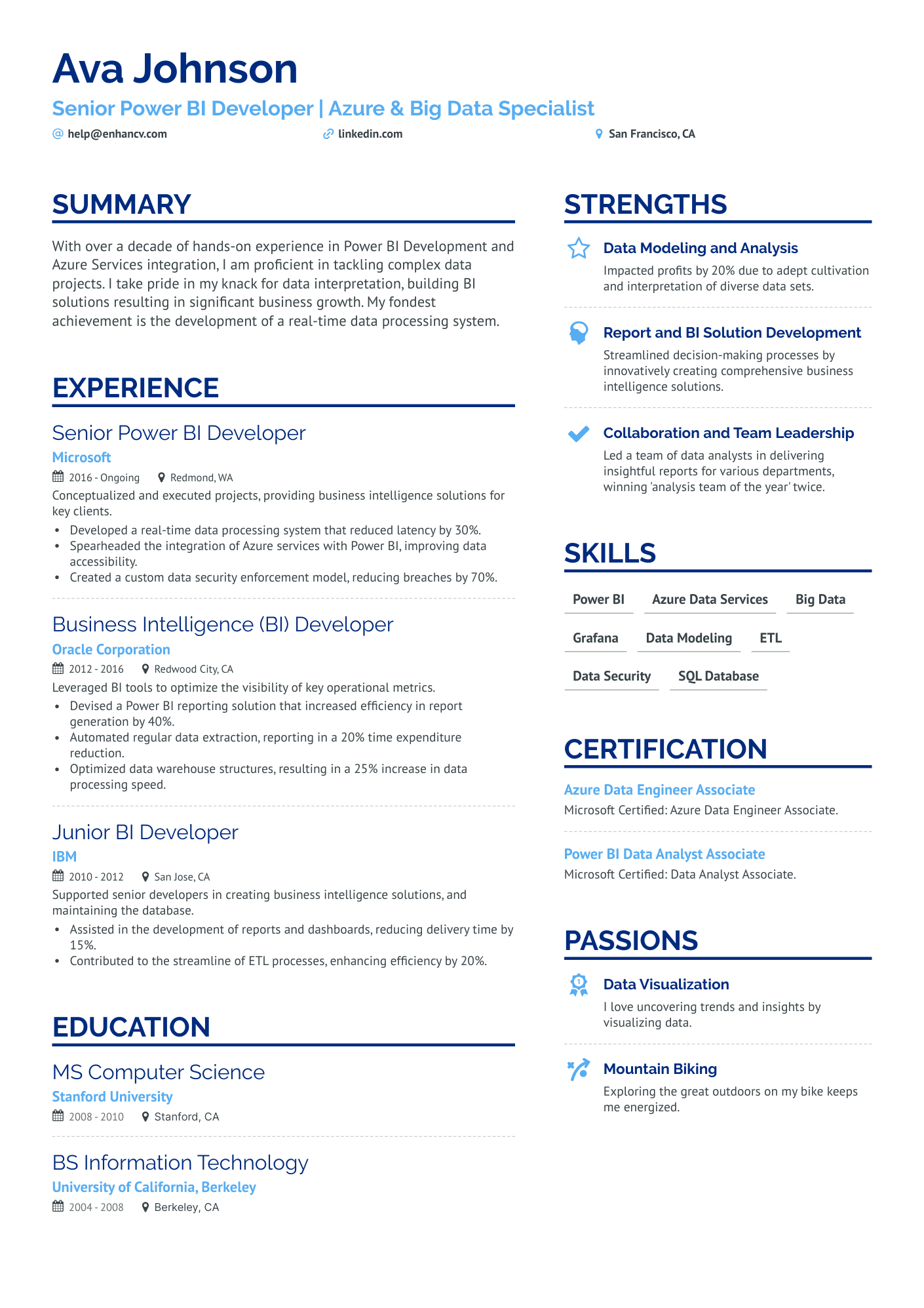 resume format for 8 years experienced it professionals